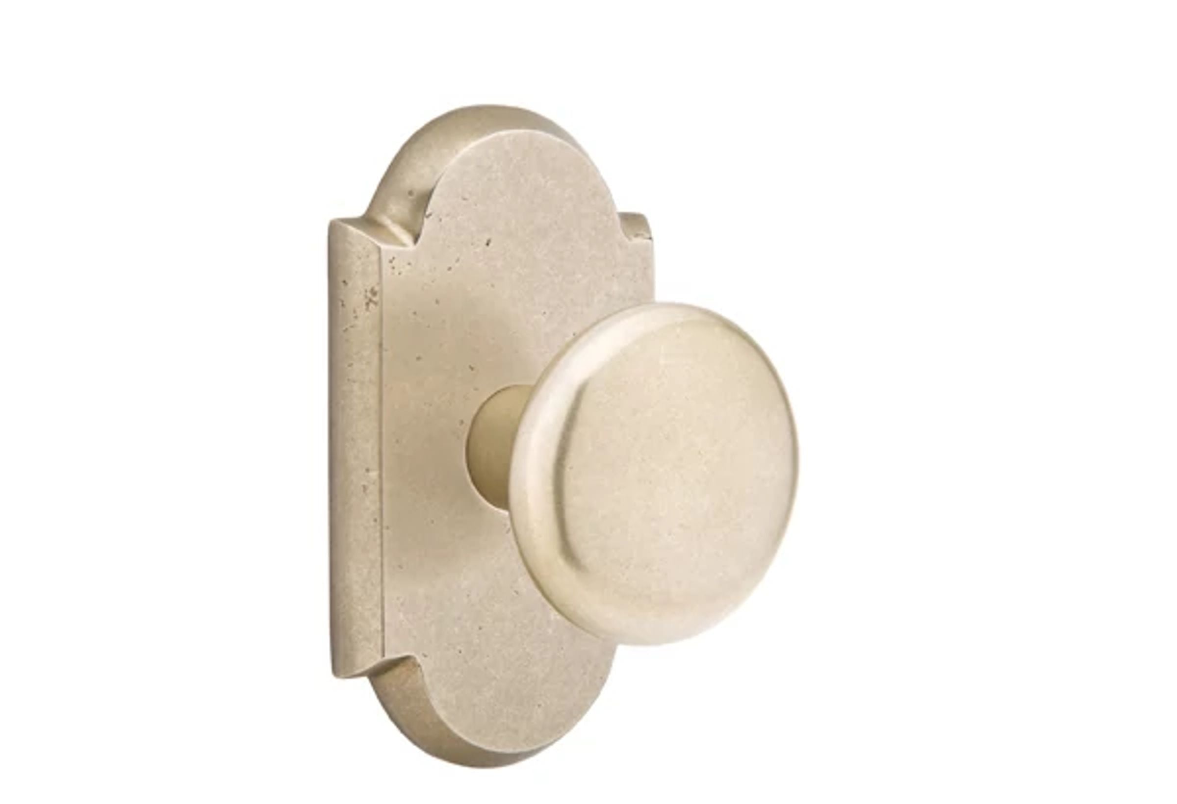 Emtek Concealed Fastener Winchester Knob Set with Sandcast Bronze #1 Rosette
