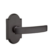Emtek Concealed Fastener Yuma Lever Set with Sandcast Bronze #1 Rosette