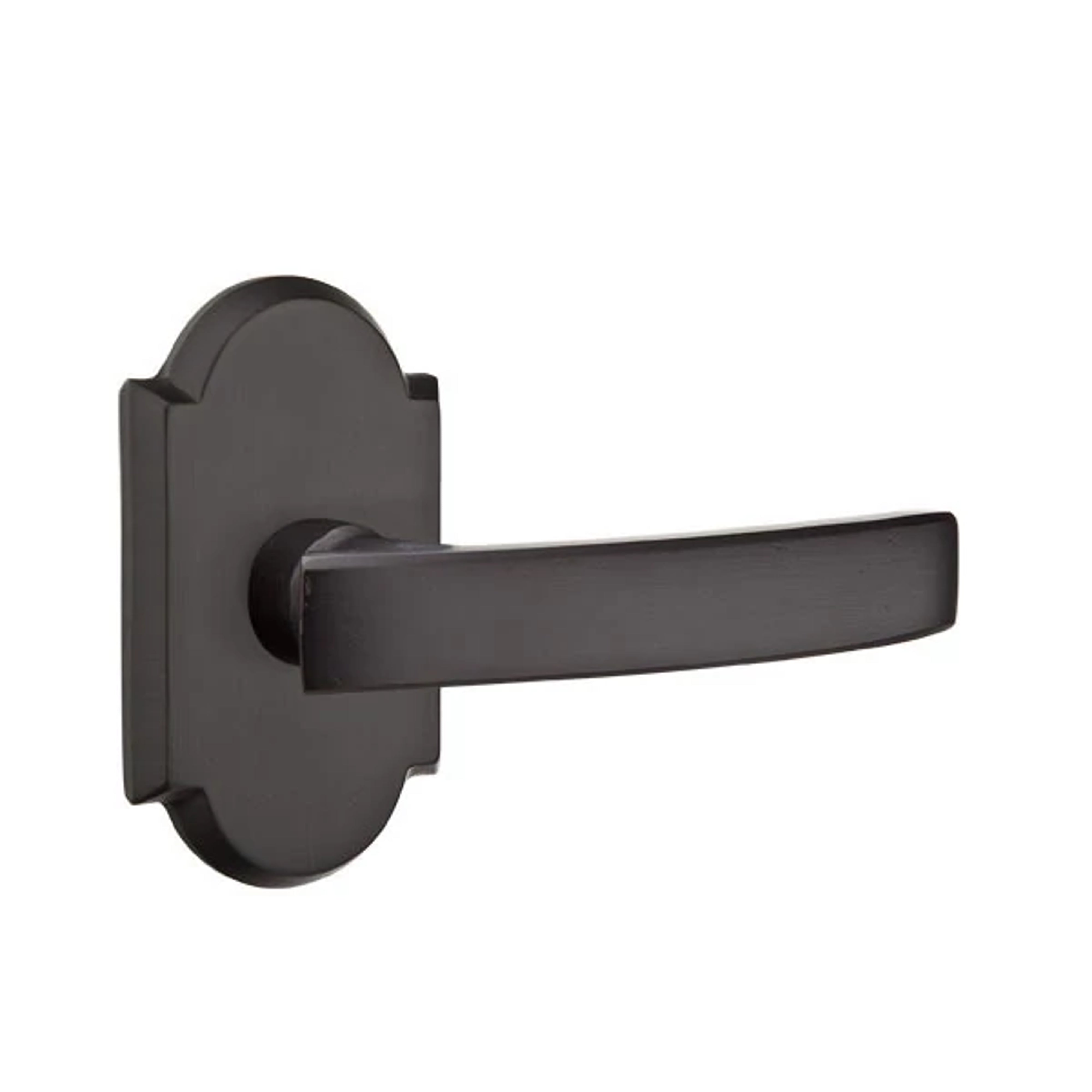 Emtek Concealed Fastener Yuma Lever Set with Sandcast Bronze #1 Rosette