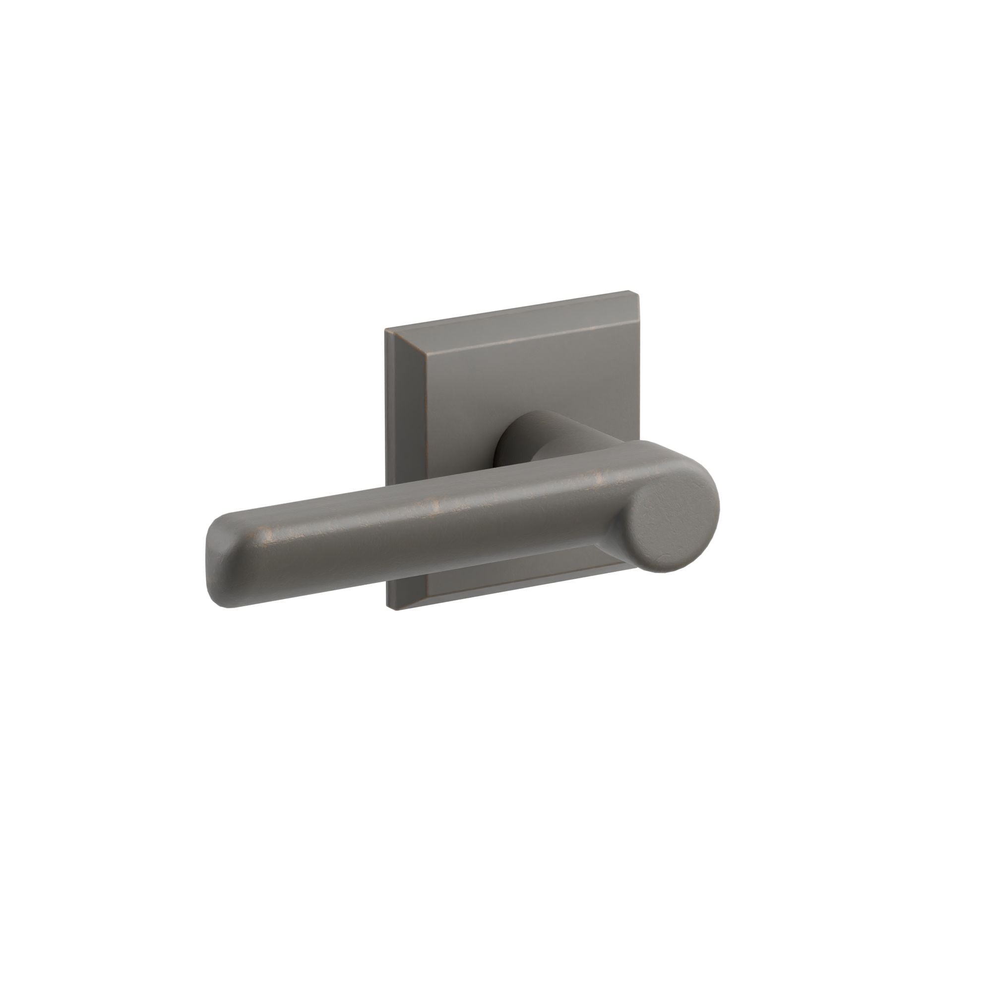 Emtek Yuma Lever Set with Sandcast Bronze #1 Rosette