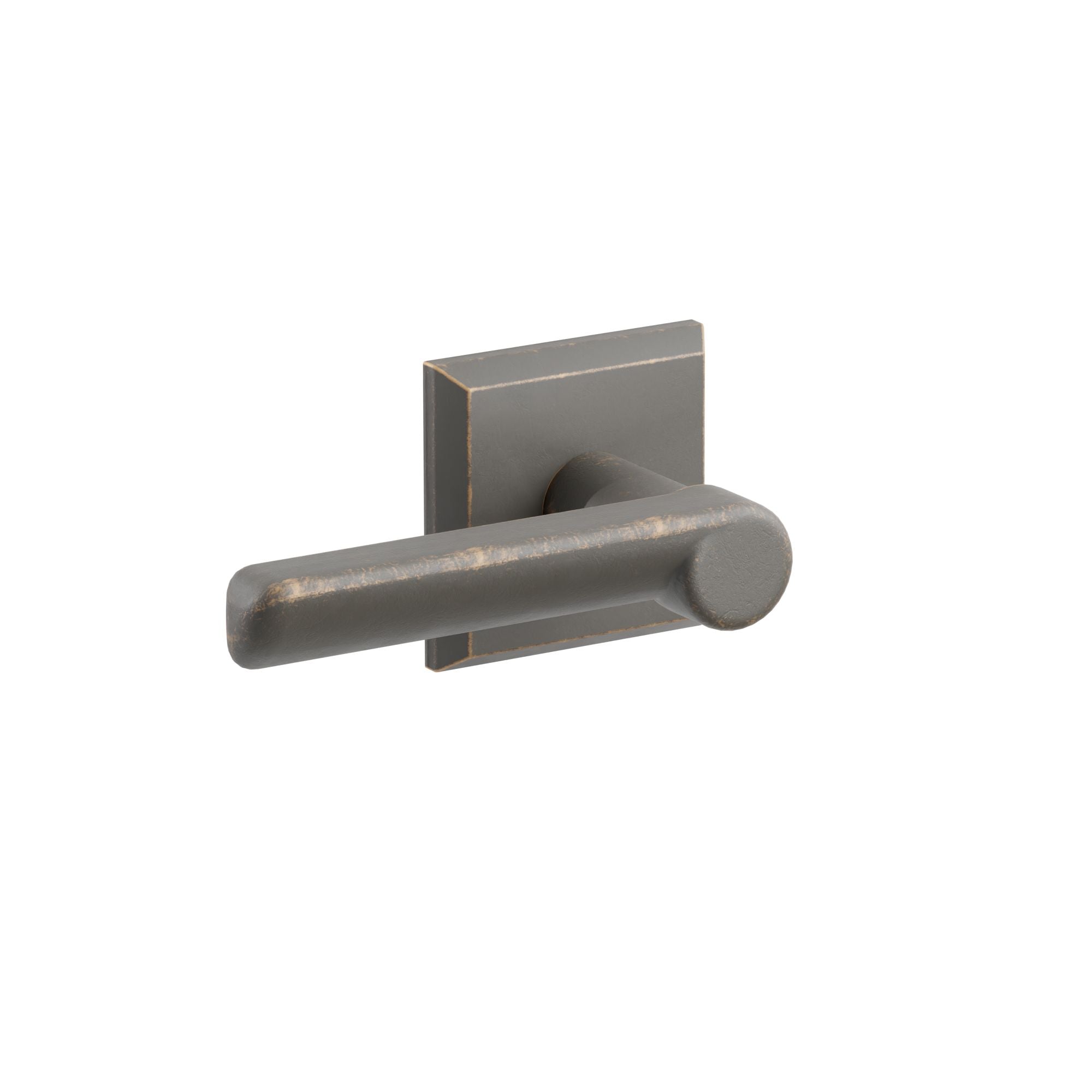 Emtek Montrose Lever Set with Sandcast Bronze #1 Rosette