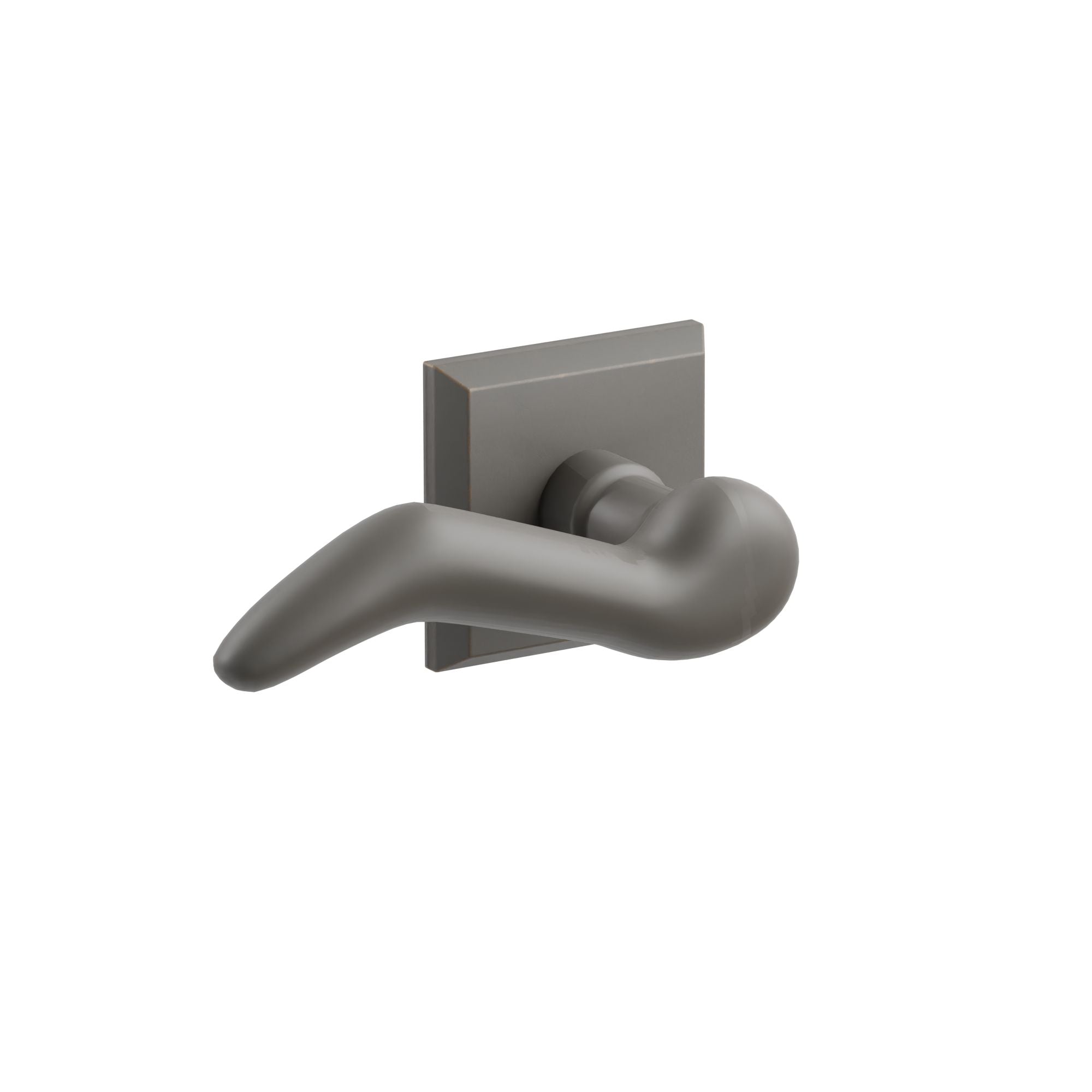 Emtek Yuma Lever Set with Sandcast Bronze #1 Rosette