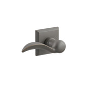 Emtek Bryce Lever Set with Sandcast Bronze #6 Rosette