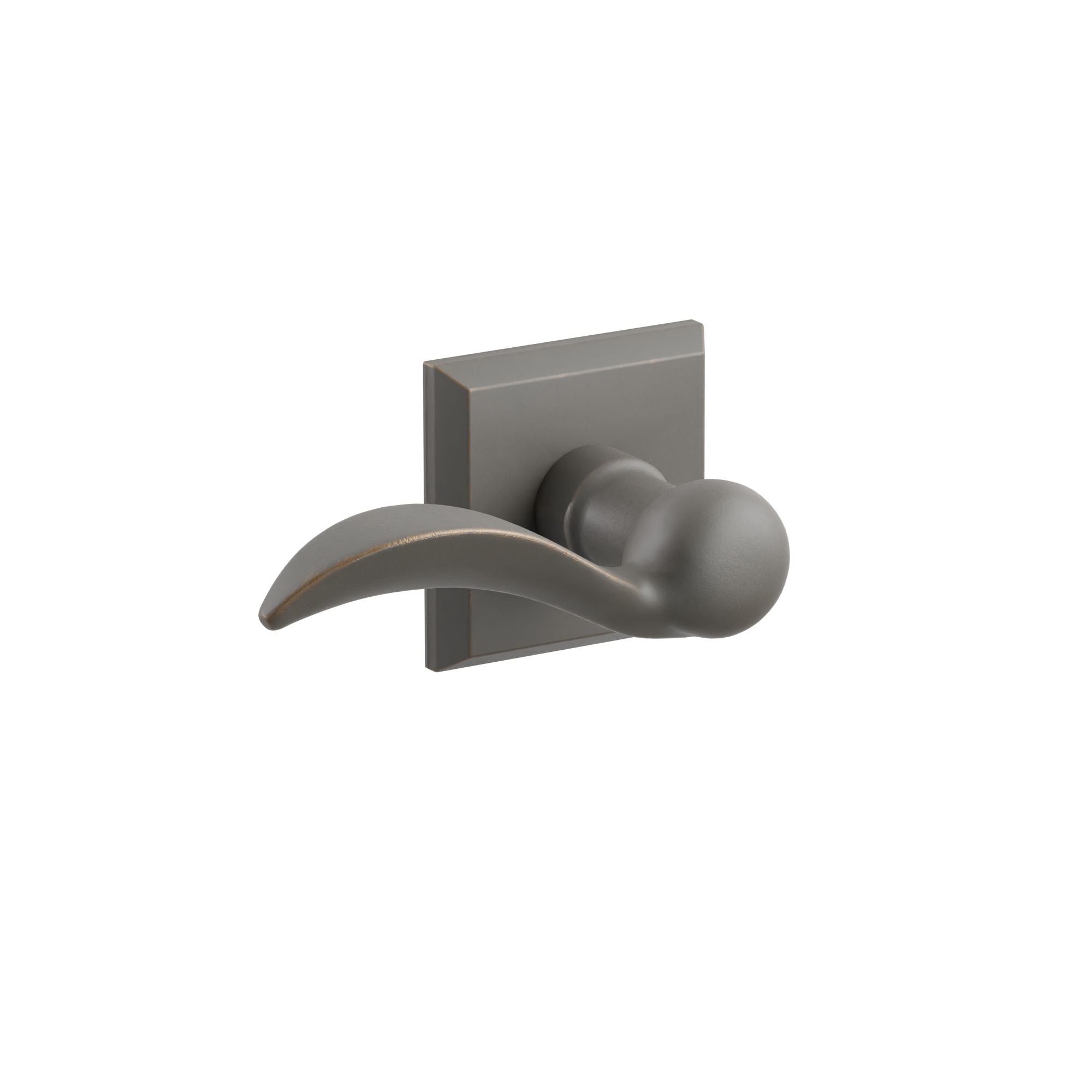 Emtek Cody Lever Set with Sandcast Bronze #6 Rosette