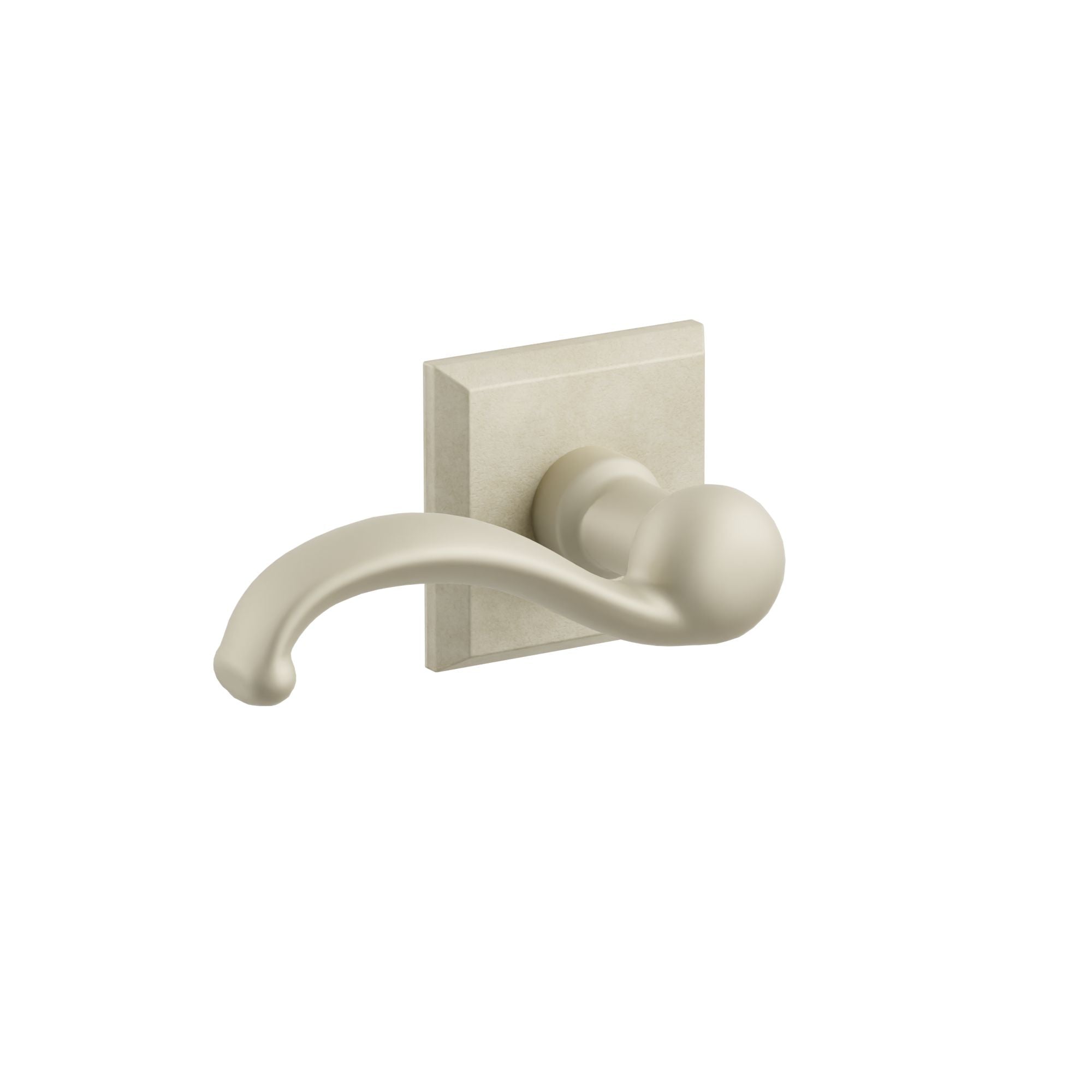 Emtek Teton Lver Set with Sandcast Bronze #6 Rosette