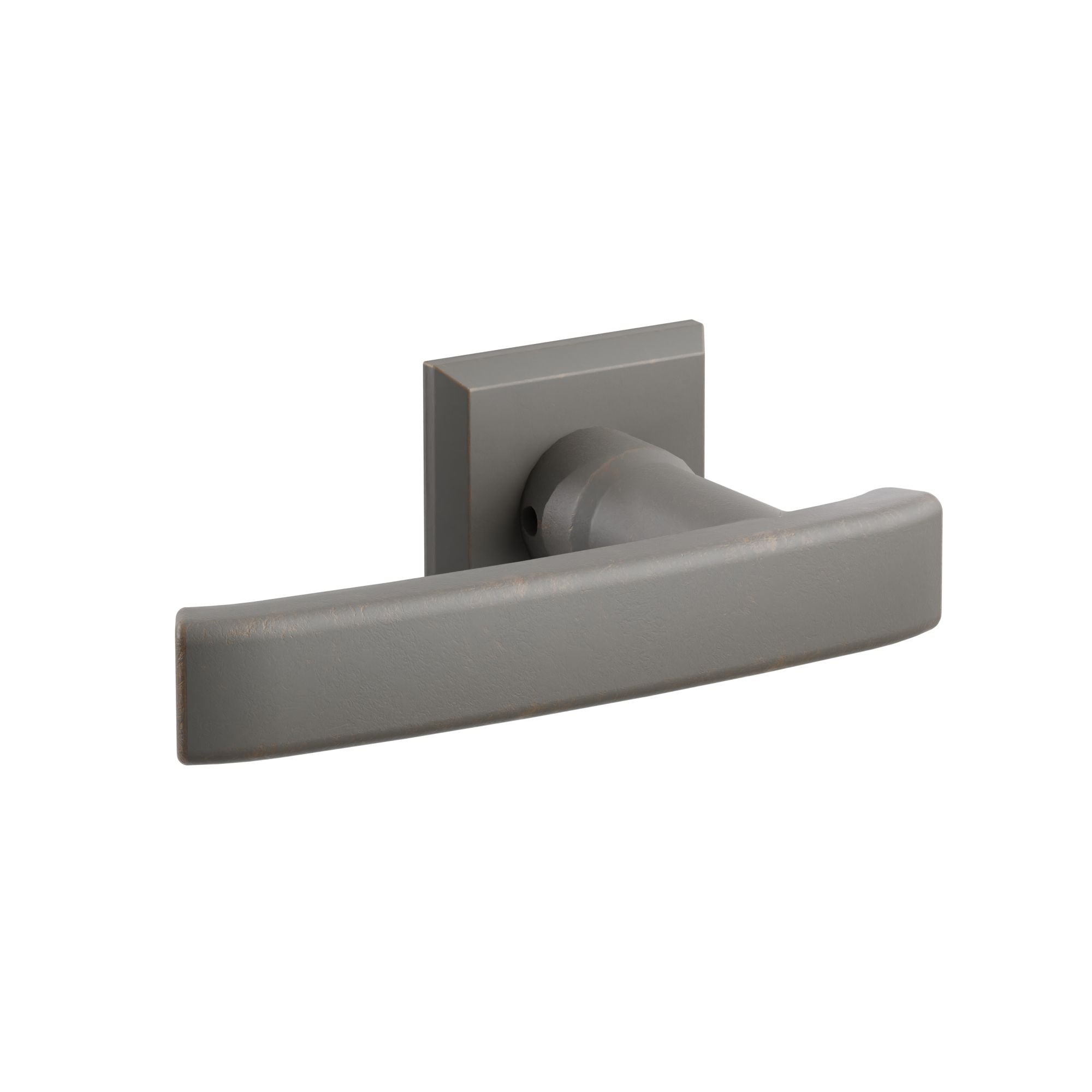 Emtek Yuma Lever Set with Sandcast Bronze #6 Rosette