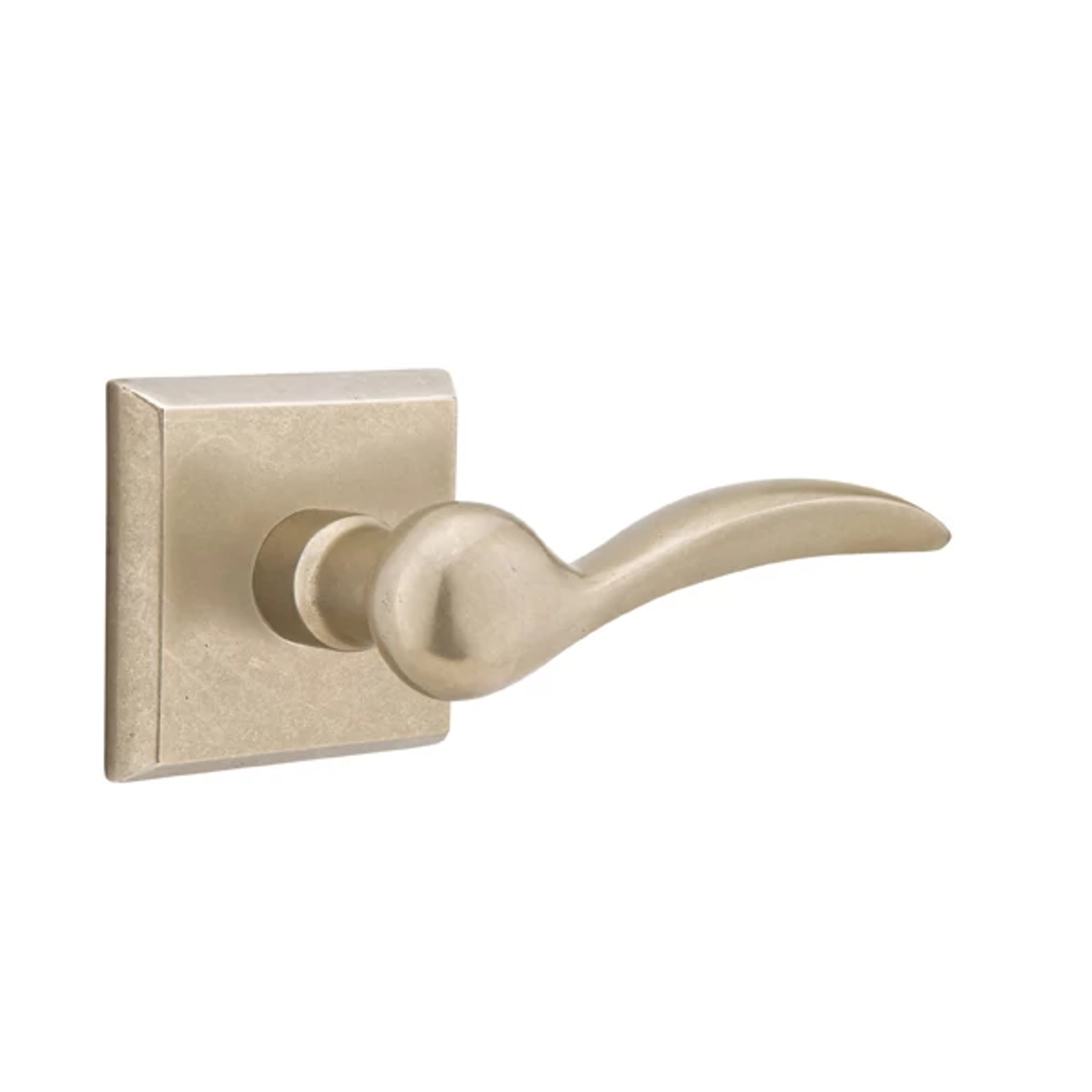 Emtek Concealed Fastener Durango Lever Set with Sandcast Bronze #6 Rosette