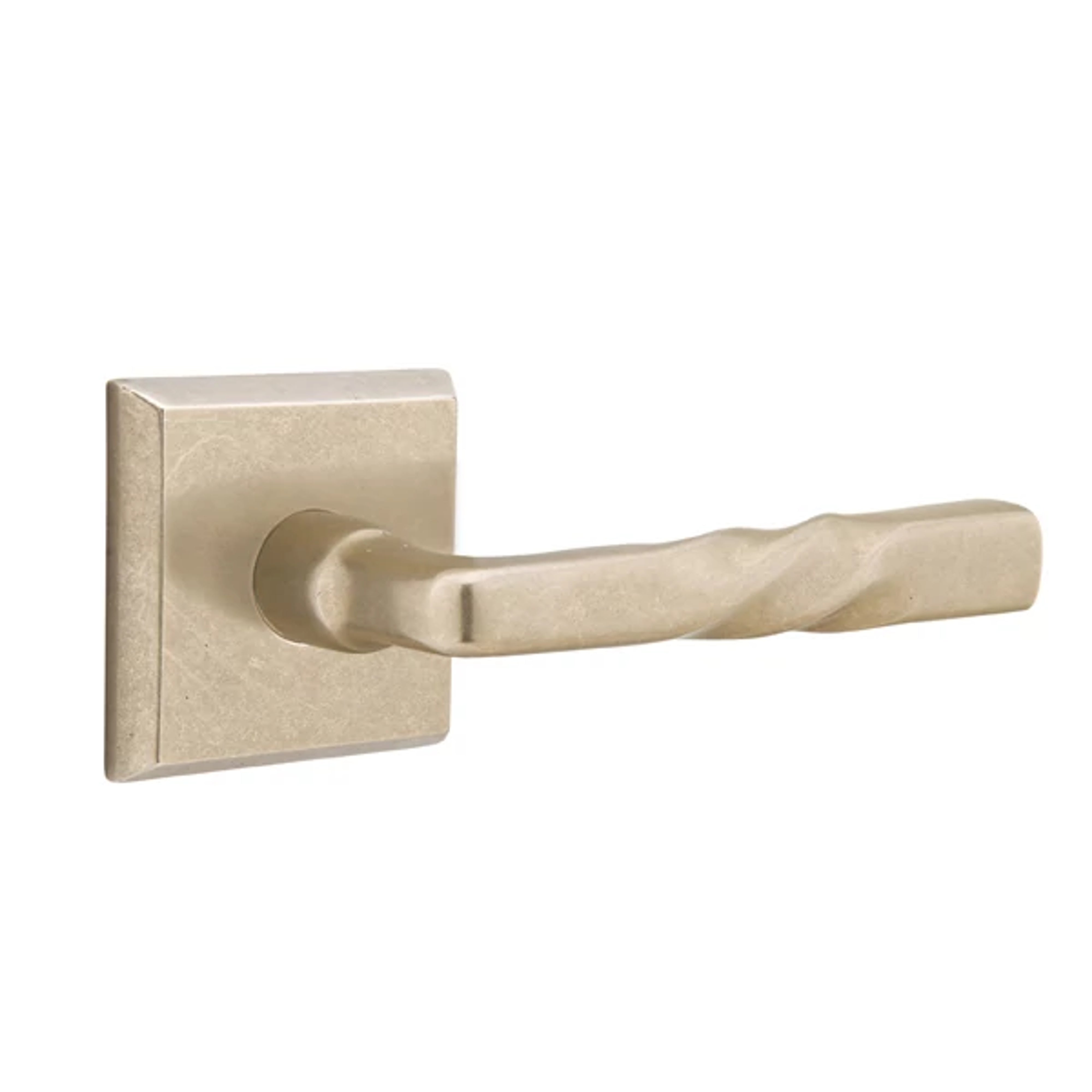 Emtek Montrose Lever Set with Sandcast Bronze #6 Rosette