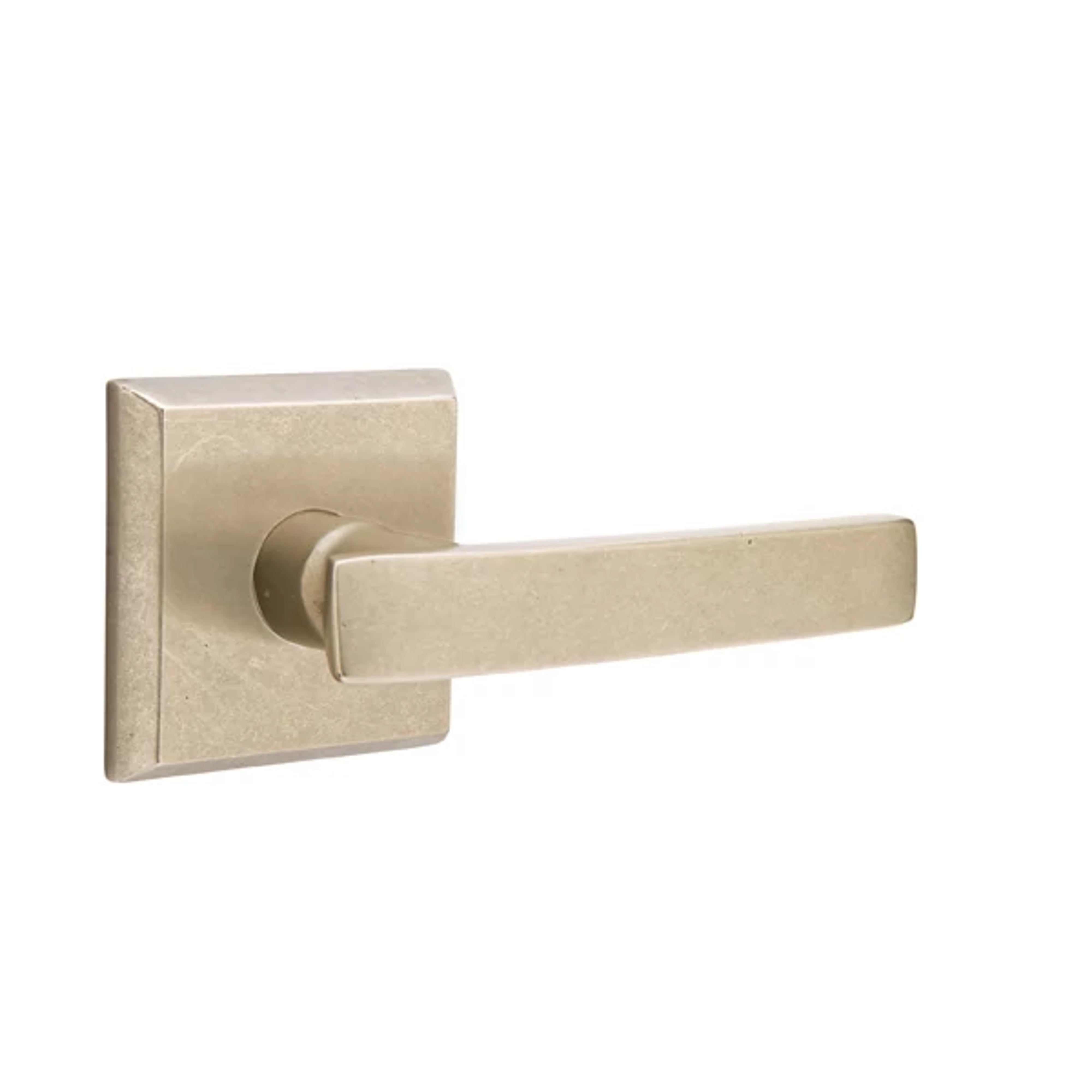 Emtek Concealed Fastener Yuma Lever Set with Sandcast Bronze #6 Rosette