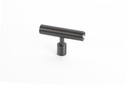 Round Bar Knob by Lew's Hardware - 1-1/4" - Black Nickel - New York Hardware