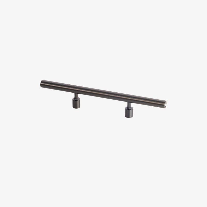 Long Black Stainless Round Bar Pull by Lew's Hardware - New York Hardware