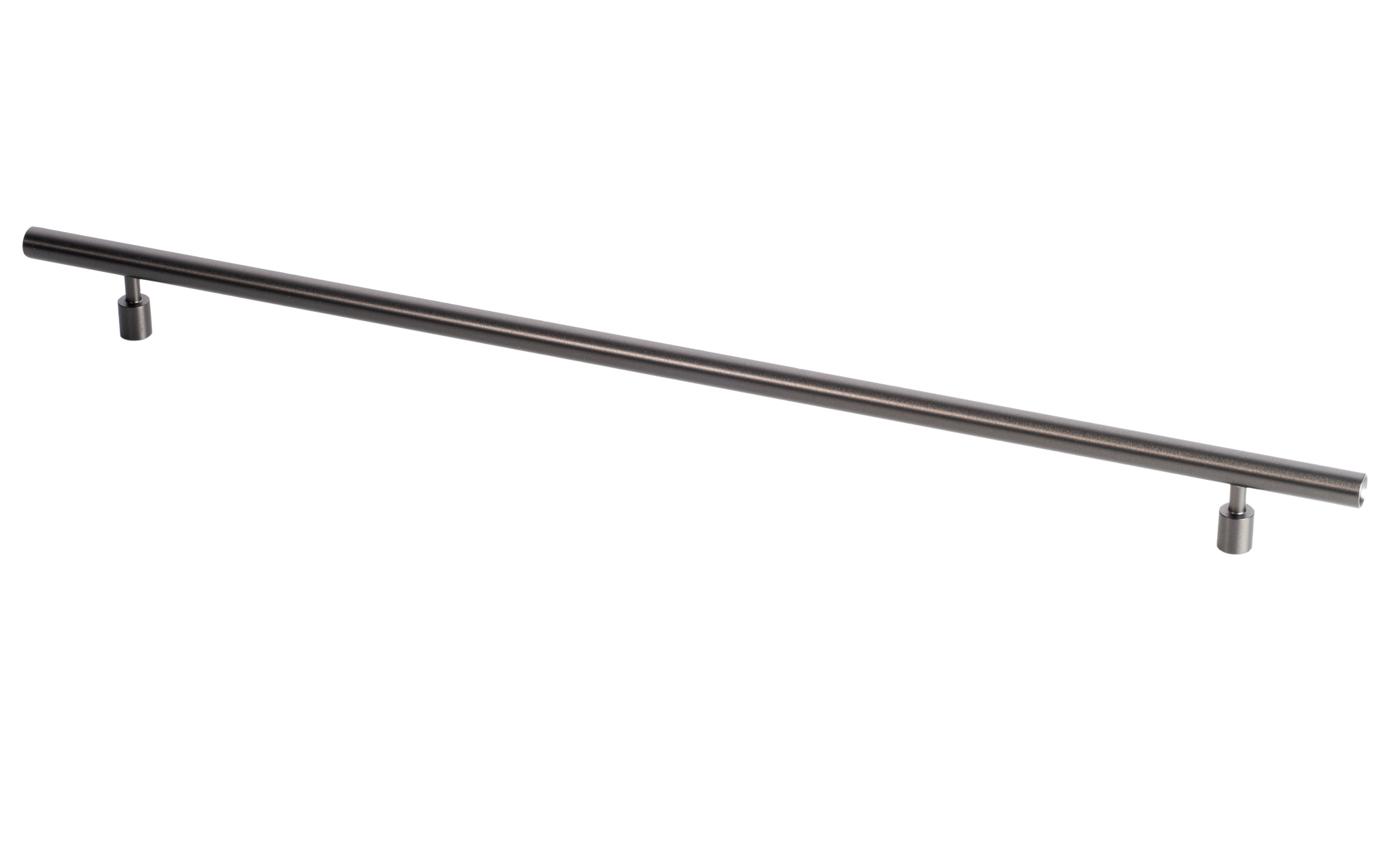 Round Bar Pull by Lew's Hardware - 15" - Black Nickel - New York Hardware