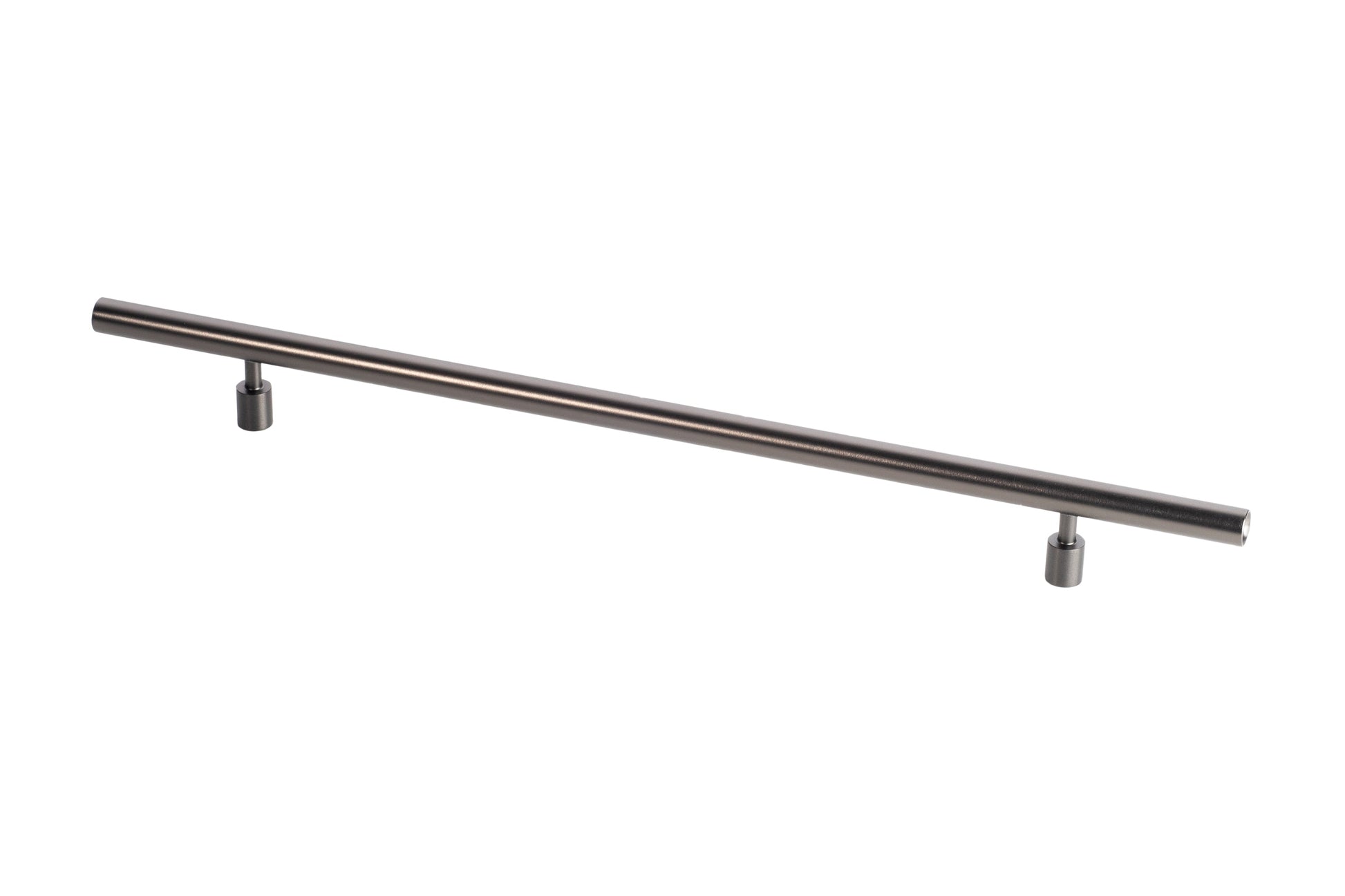 Round Bar Pull by Lew's Hardware - 10" - Black Nickel - New York Hardware