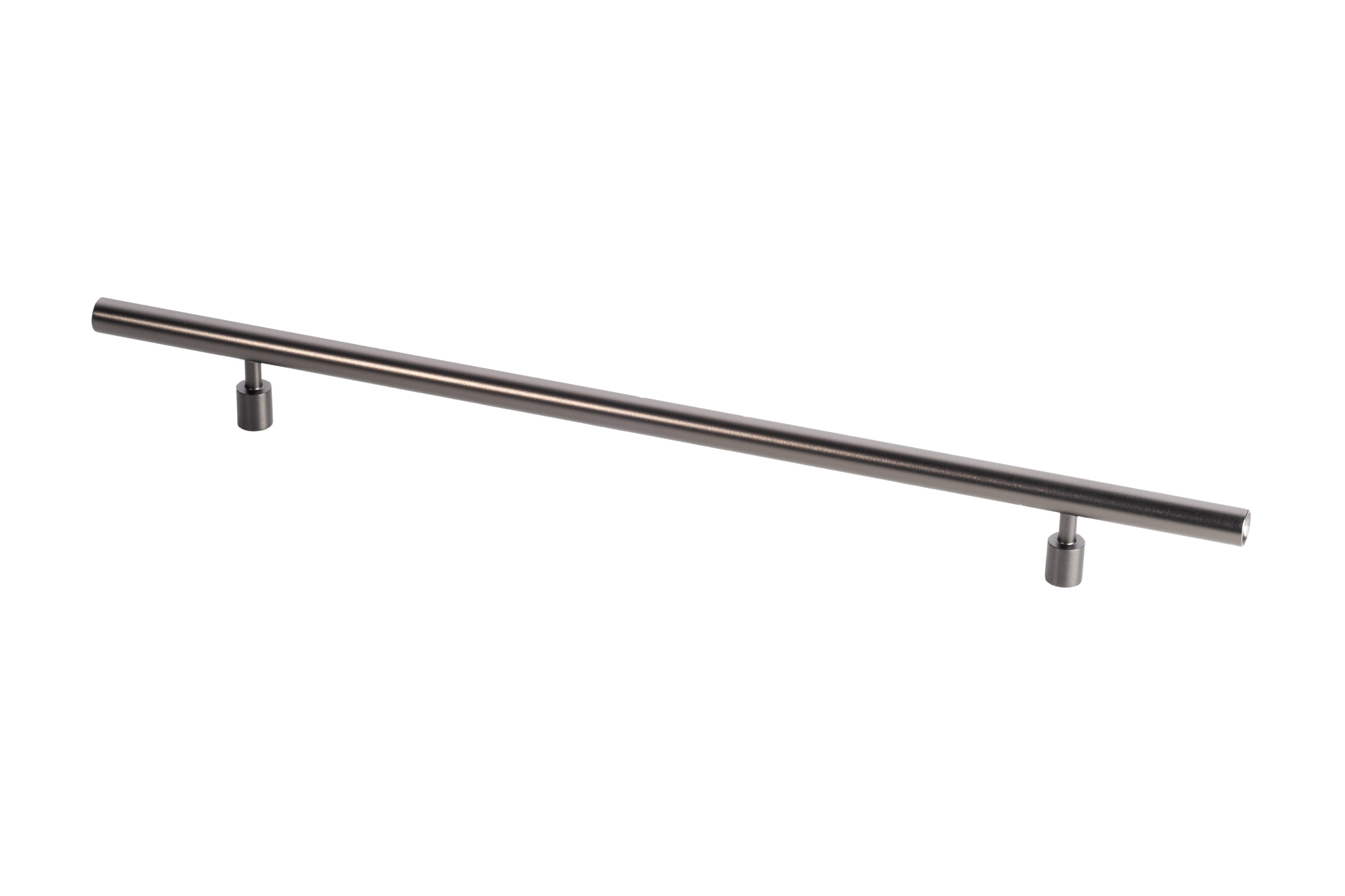 Round Bar Pull by Lew's Hardware - 10" - Black Nickel - New York Hardware