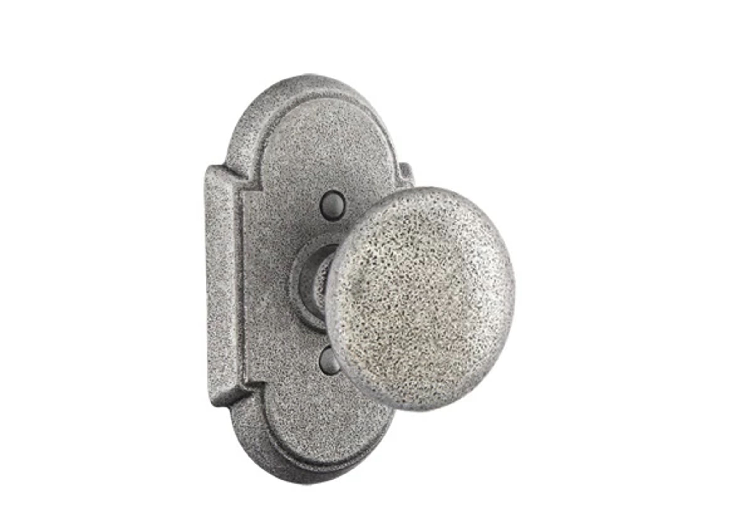 Emtek Jamestown Knob Set with Wrought Steel #1 Rosette