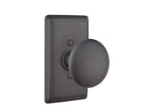 Emtek Jamestown Knob Set with Wrought Steel #3 Rosette