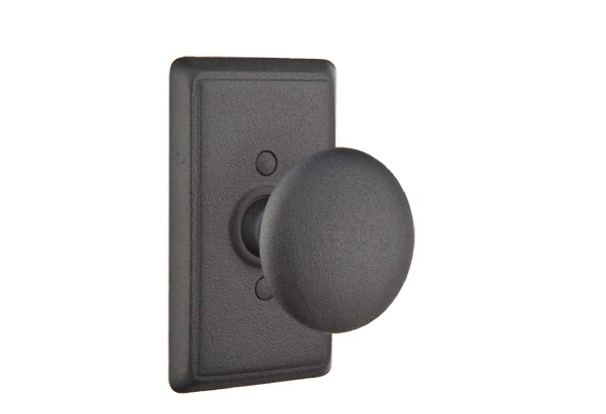 Emtek Jamestown Knob Set with Wrought Steel #3 Rosette