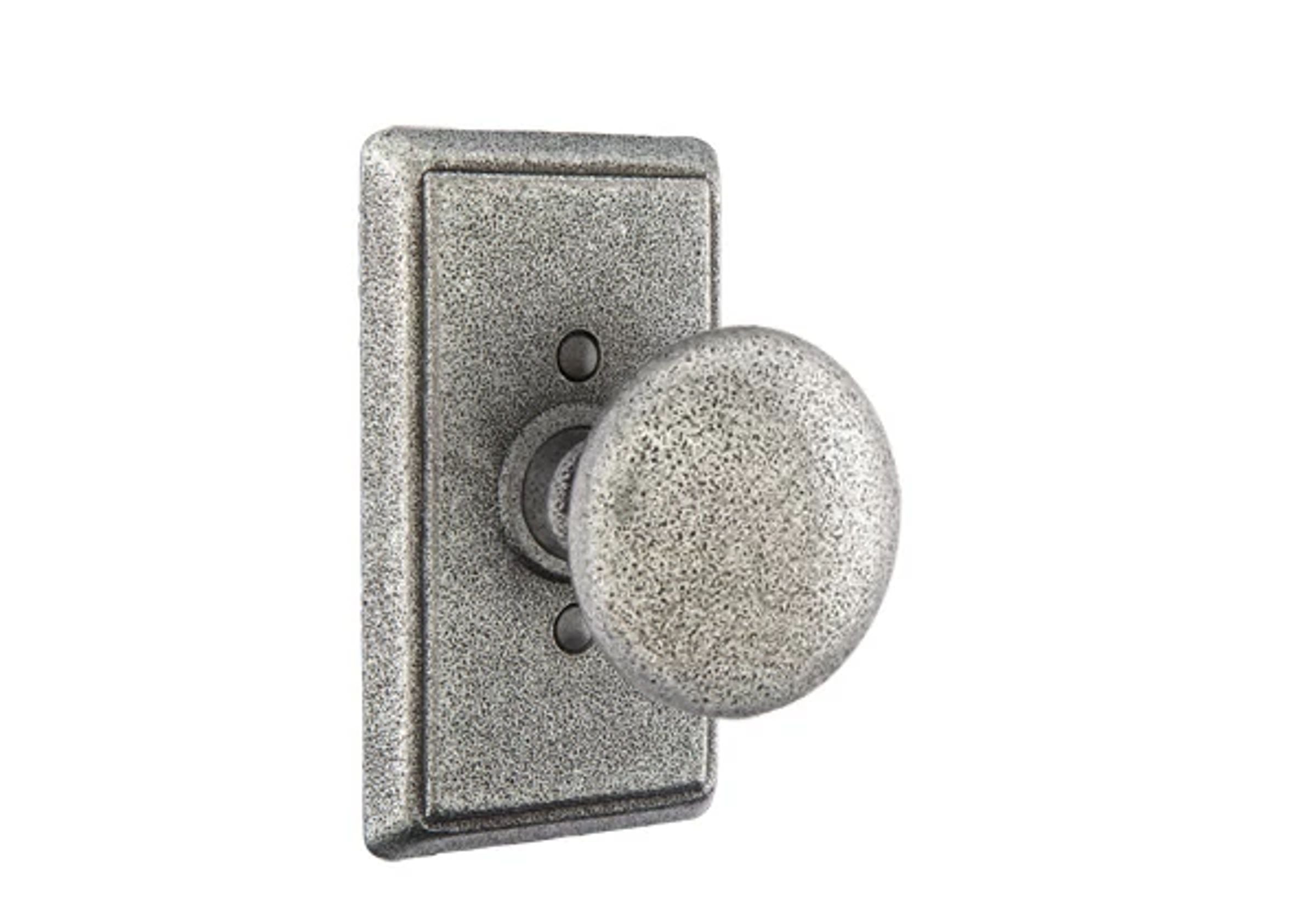 Emtek Jamestown Knob Set with Wrought Steel #3 Rosette