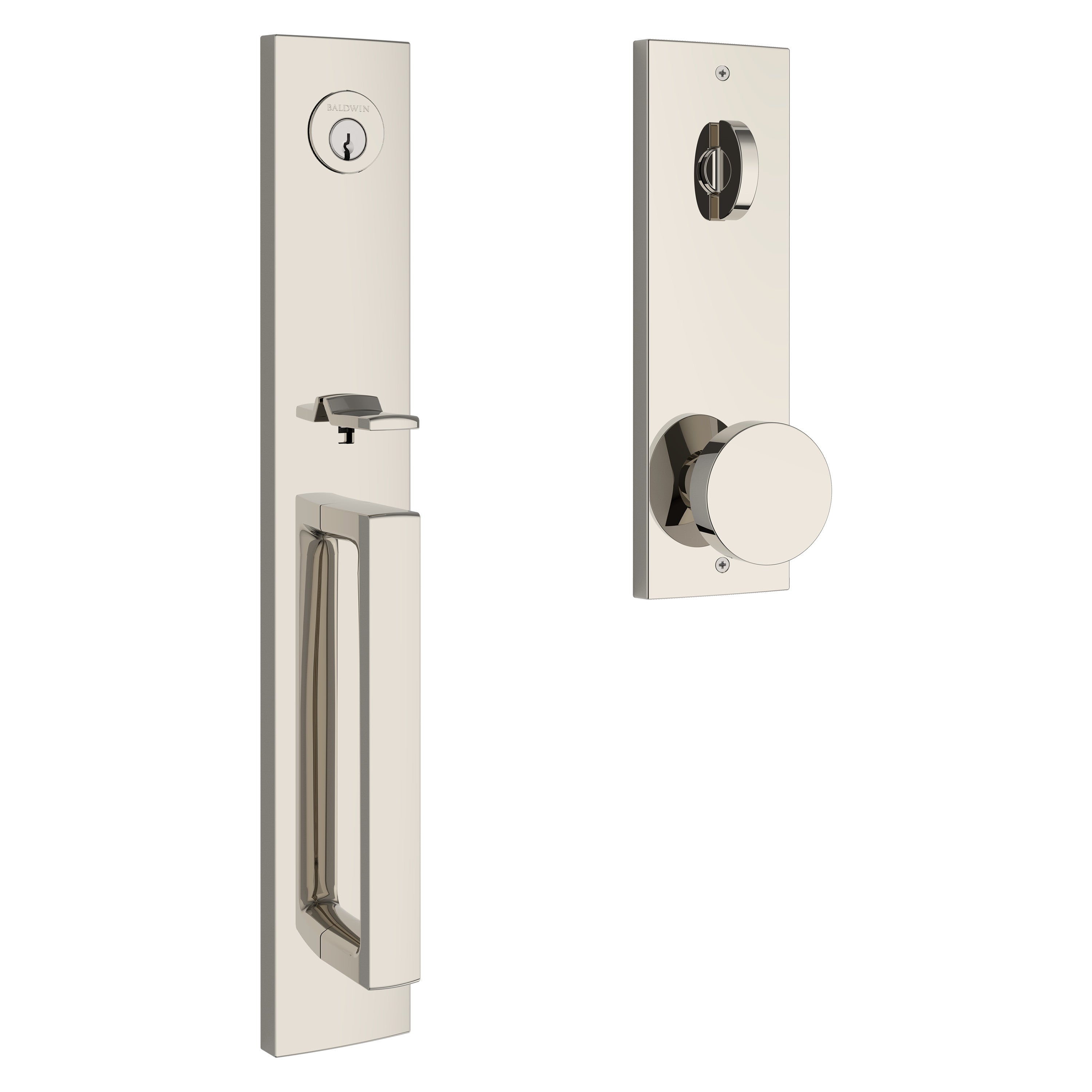 Baldwin Reserve Santa Cruz Handleset With Contemporary Knob