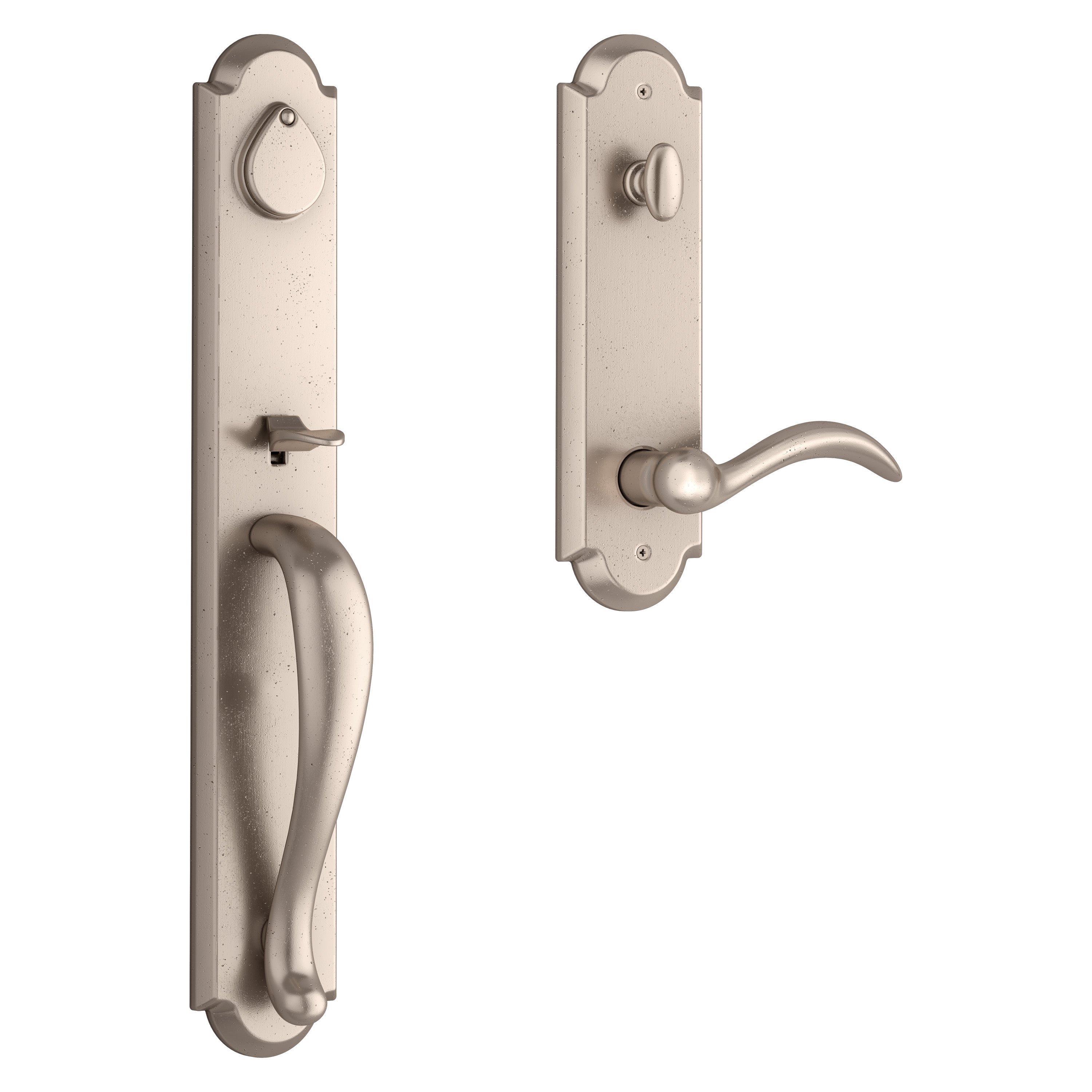 Baldwin Reserve Elkhorn Handleset With Arch Lever