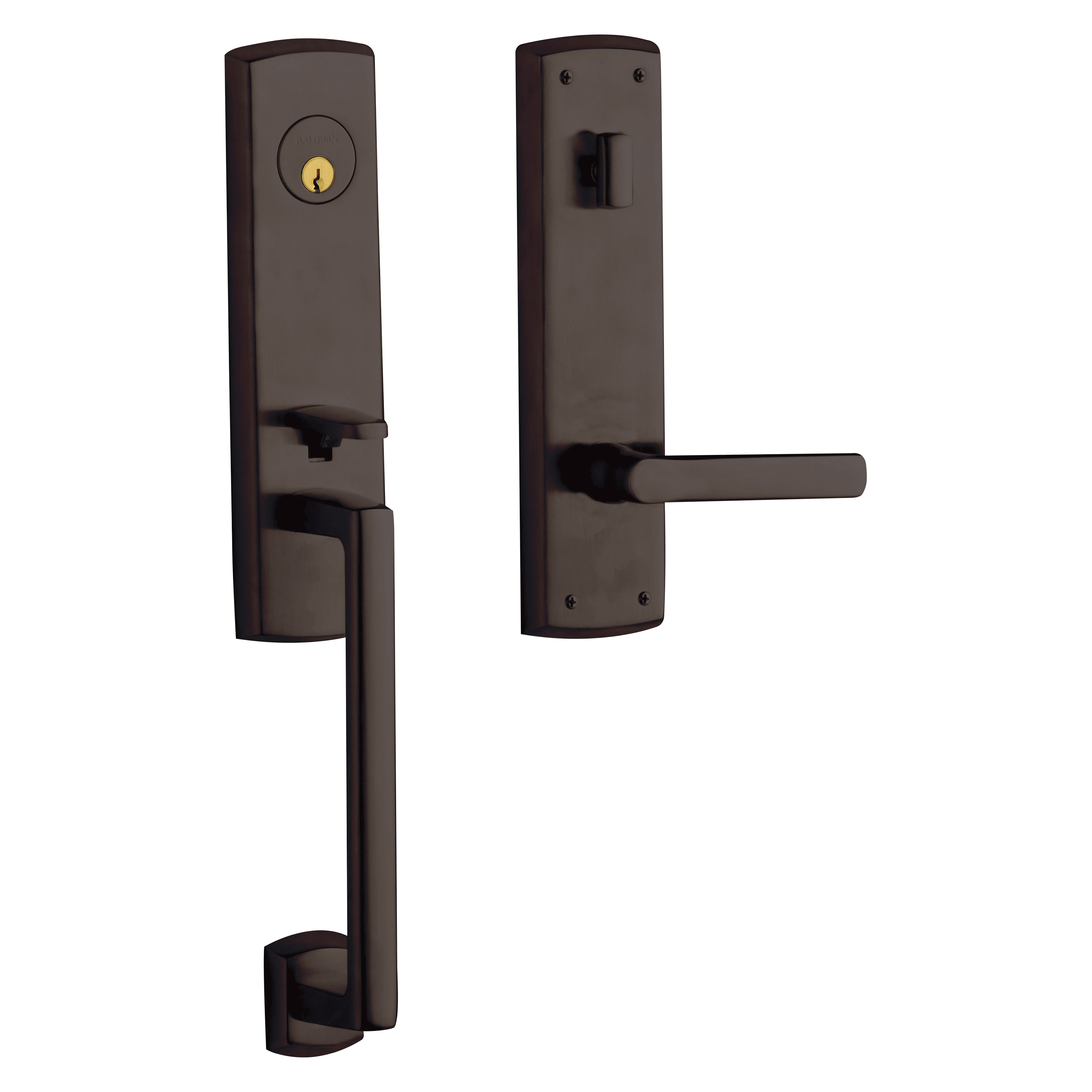 Baldwin Soho Single Cylinder Handleset with 5485V Lever