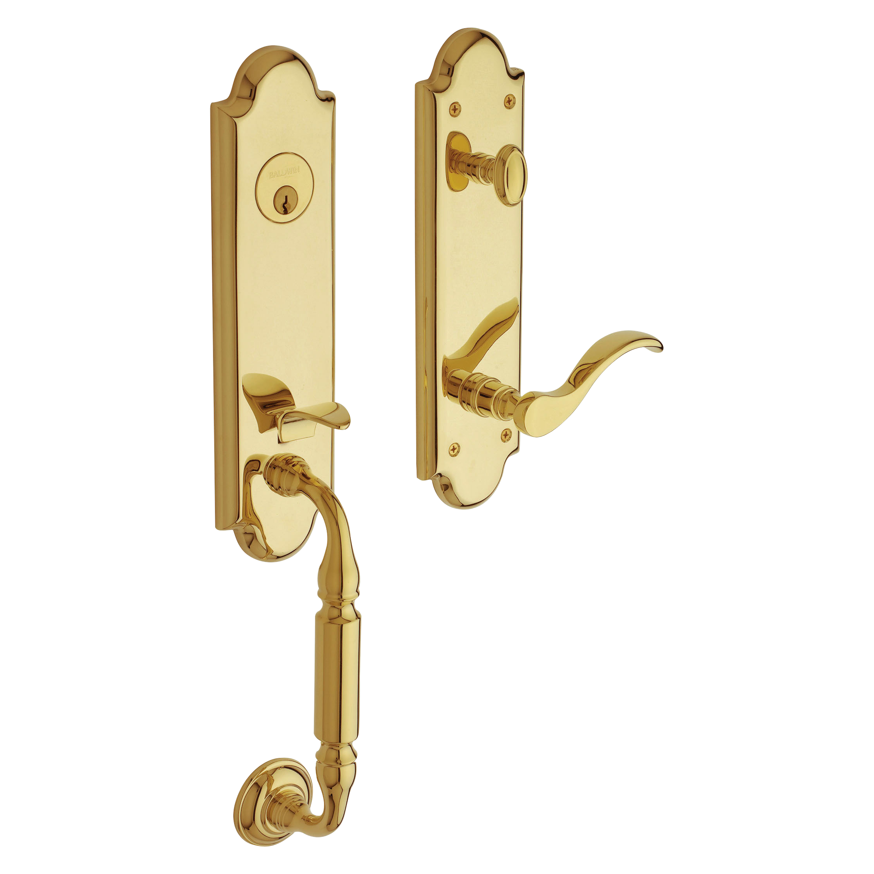 Baldwin Manchester Single Cylinder Handleset with 5455V Wave Lever