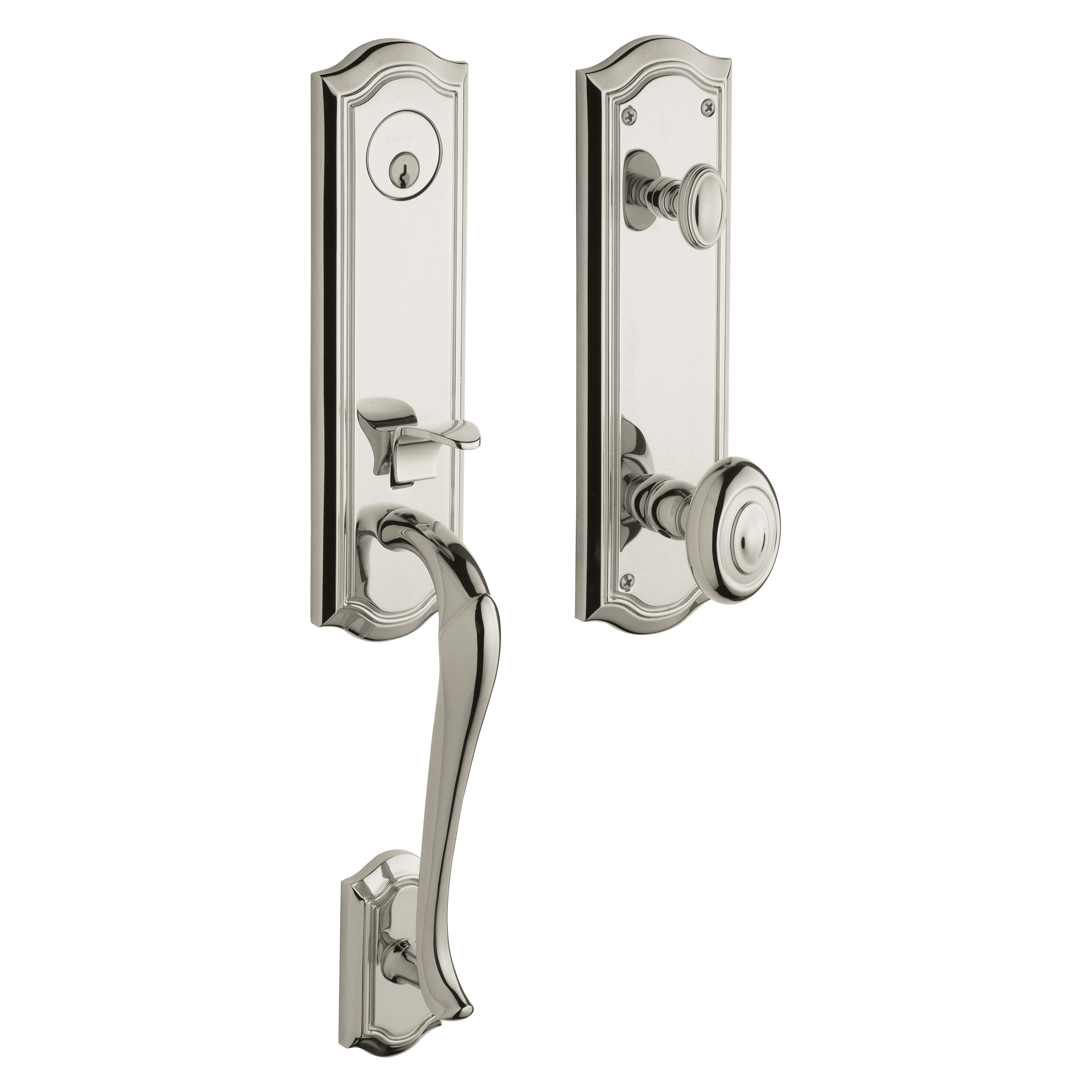 Baldwin Bethpage Single Cylinder Handleset with 5077 Knob
