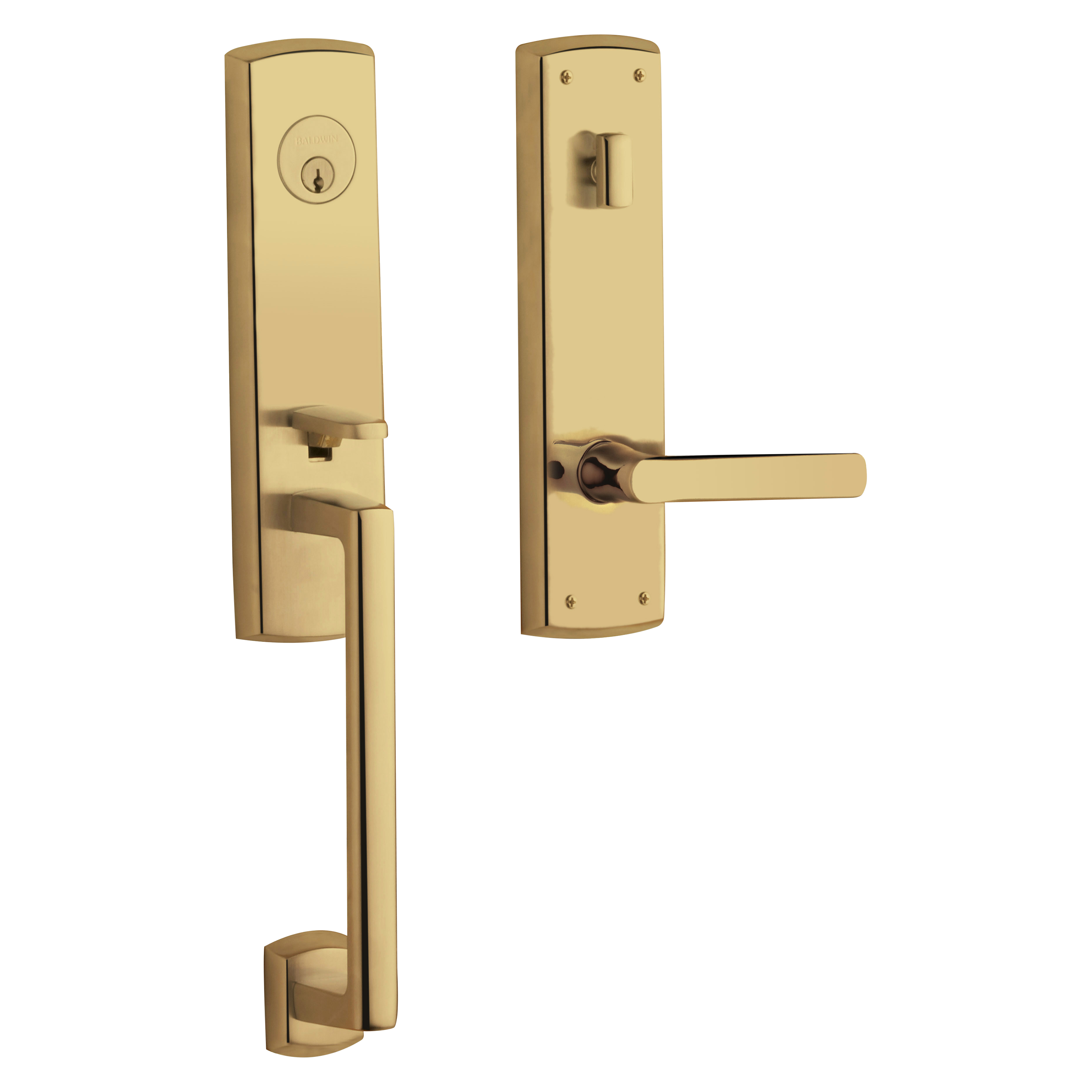 Baldwin Soho Single Cylinder Handleset with 5485V Lever