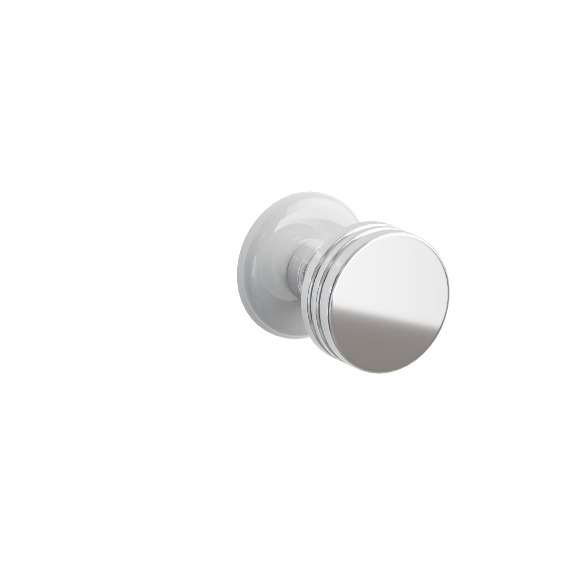 Emtek Bern Knob Set with Ice White Porcelain Rosette