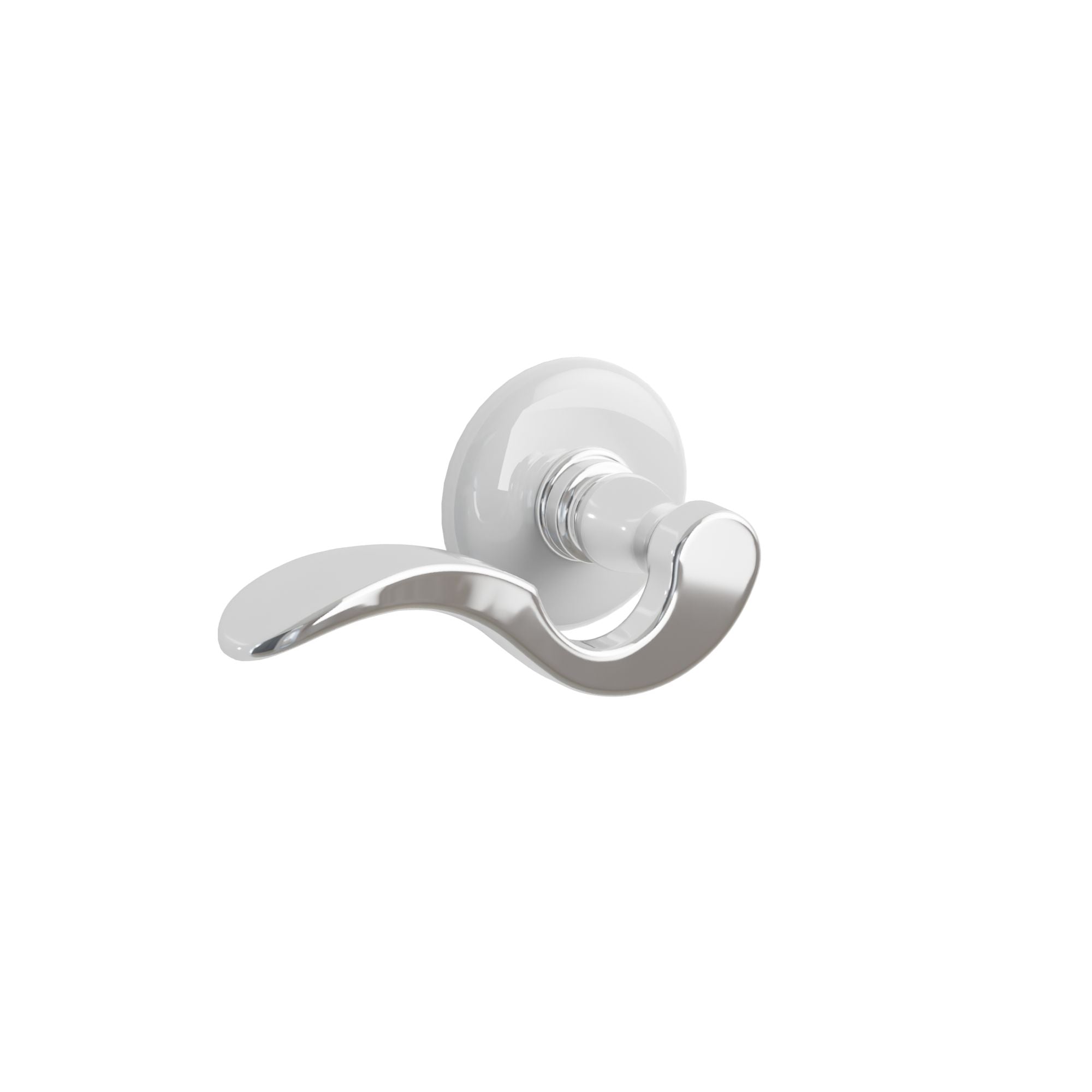 Emtek Breslin Lever Set with Ice White Porcelain Rosette