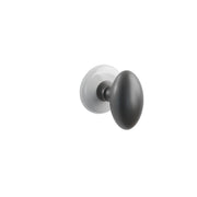 Emtek Egg Knob Set with Ice White Porcelain Rosette