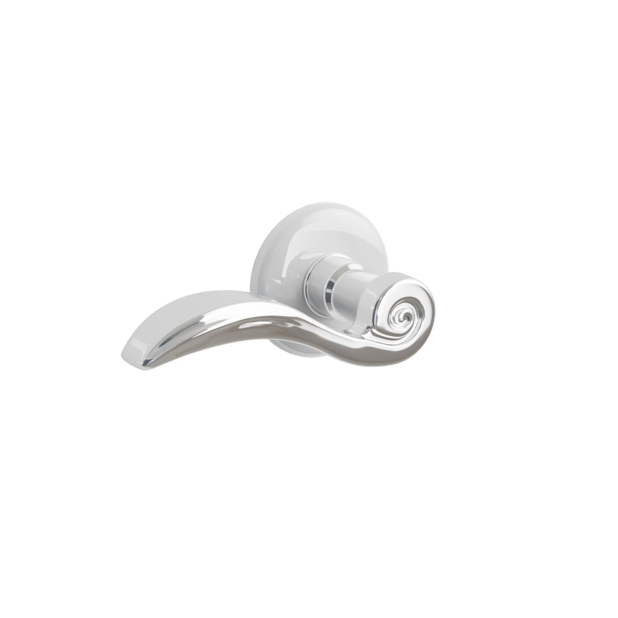 Emtek Dumont Lever Set with Ice White Porcelain Rosette