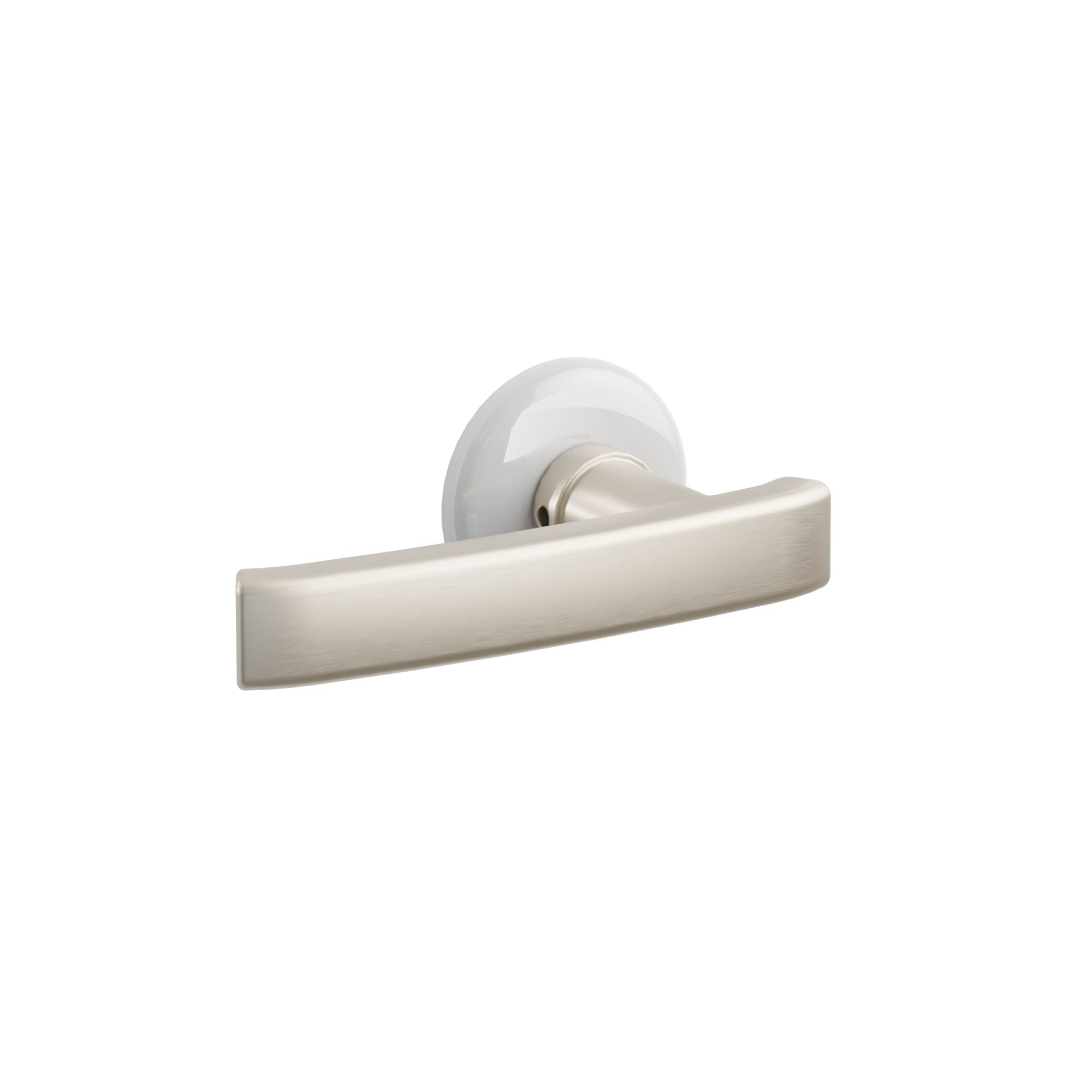 Emtek Freestone Lever Set with Ice White Porcelain Rosette