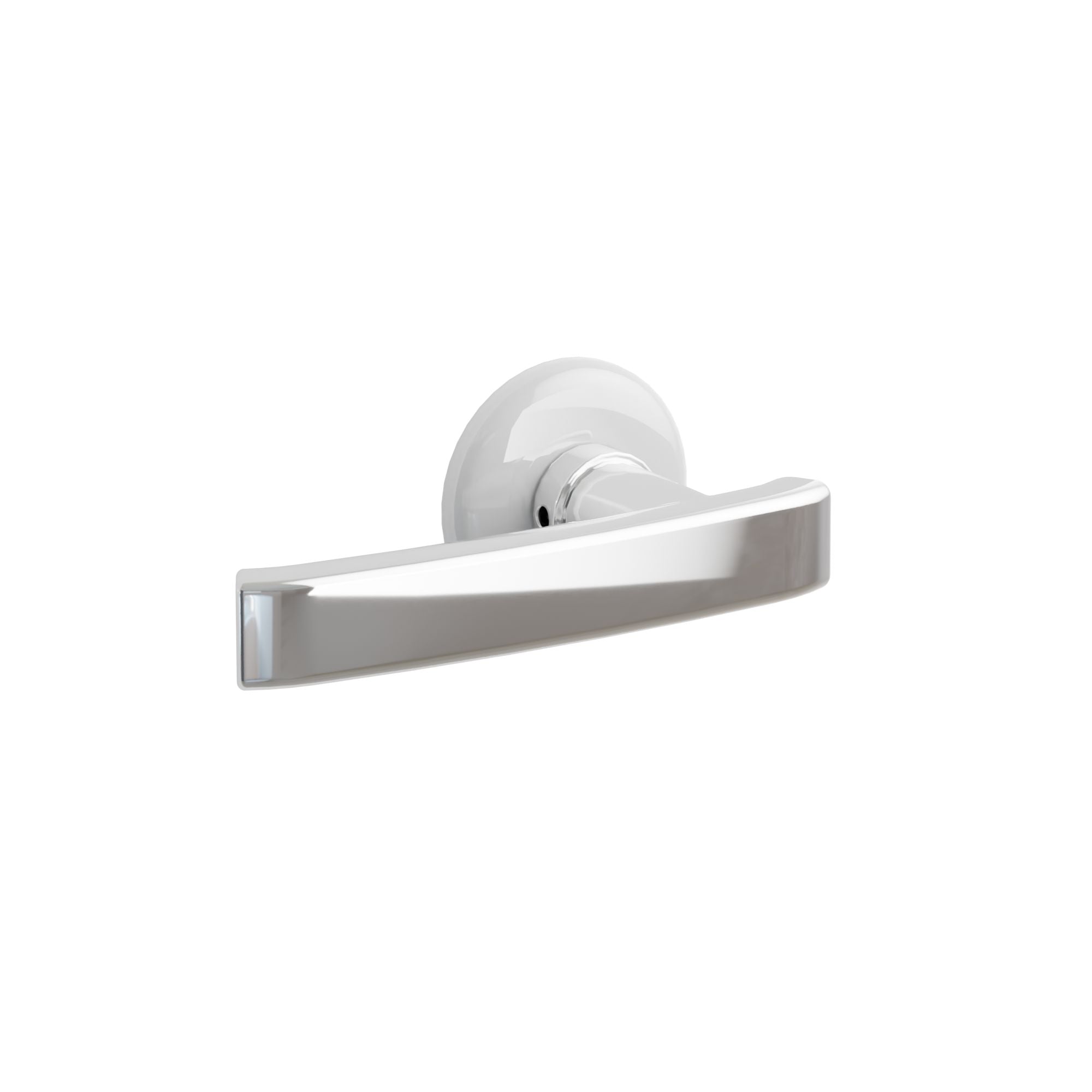Emtek Freestone Lever Set with Ice White Porcelain Rosette