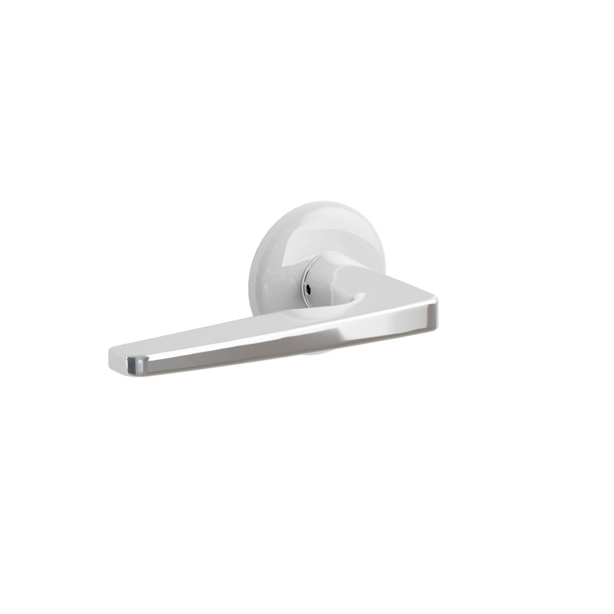 Emtek Hercules Lever Set with Ice White Porcelain Rosette