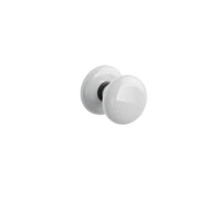 Emtek Ice White Porcelain Knob Set with Ice White Porcelain Rosette