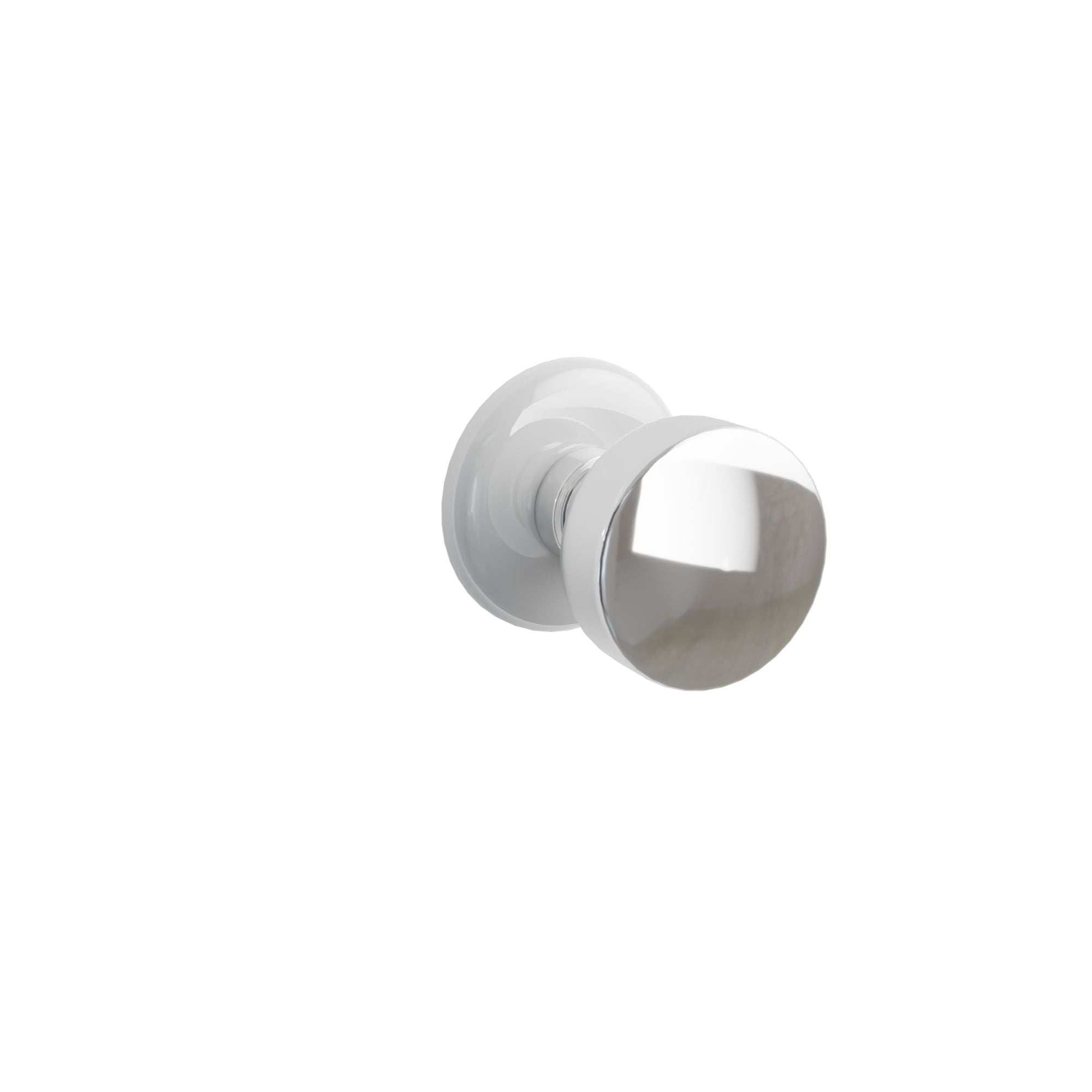 Emtek Laurent Knob Set with Ice White Porcelain Rosette