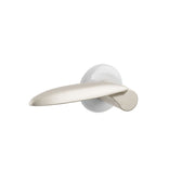 Emtek Hammered Lever Set with Ice White Porcelain Rosette