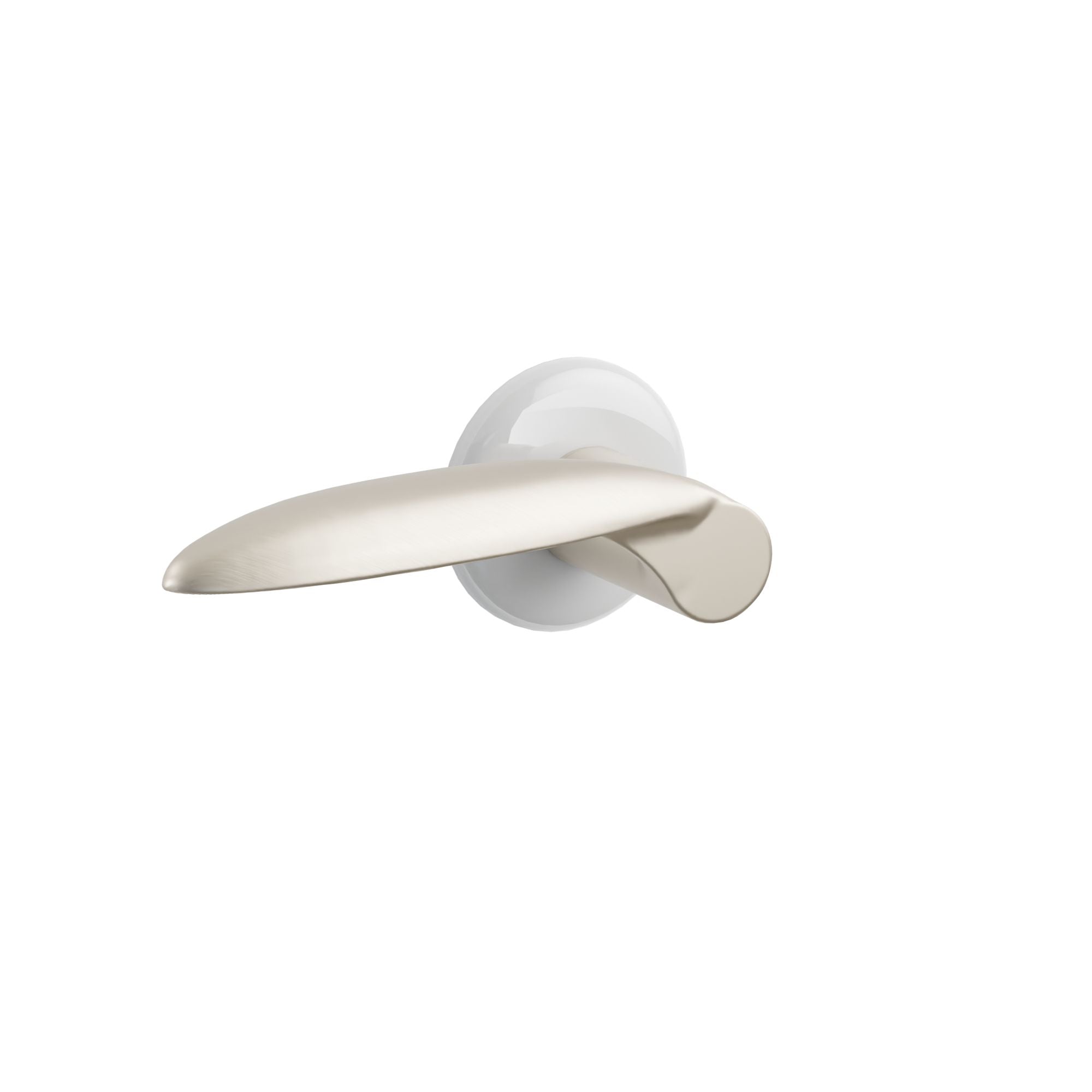 Emtek Hammered Lever Set with Ice White Porcelain Rosette