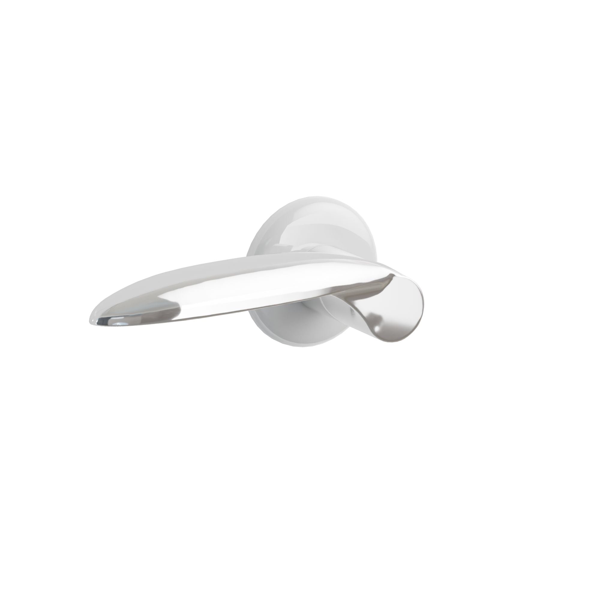 Emtek Luzern Lever Set with Ice White Porcelain Rosette