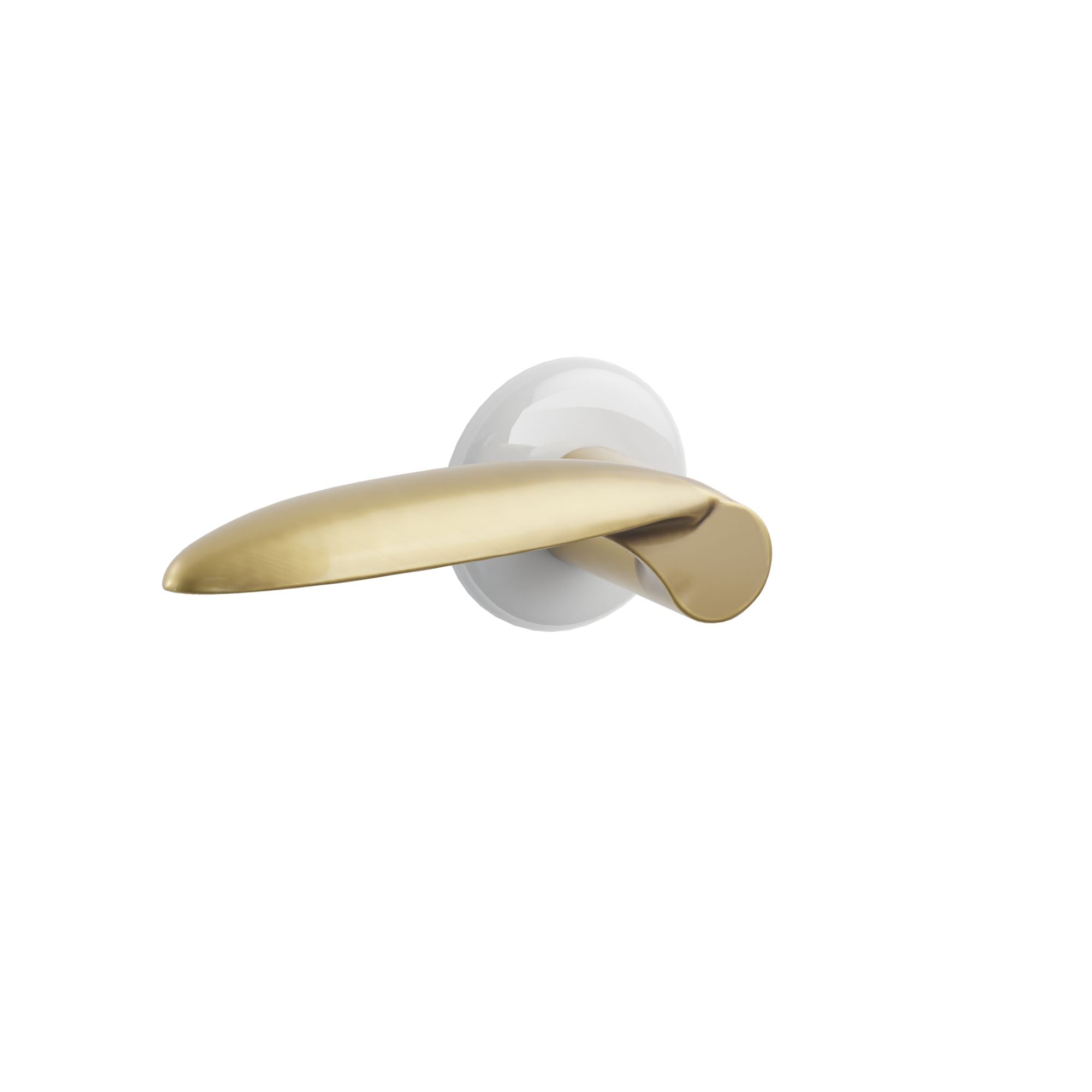 Emtek Luzern Lever Set with Ice White Porcelain Rosette