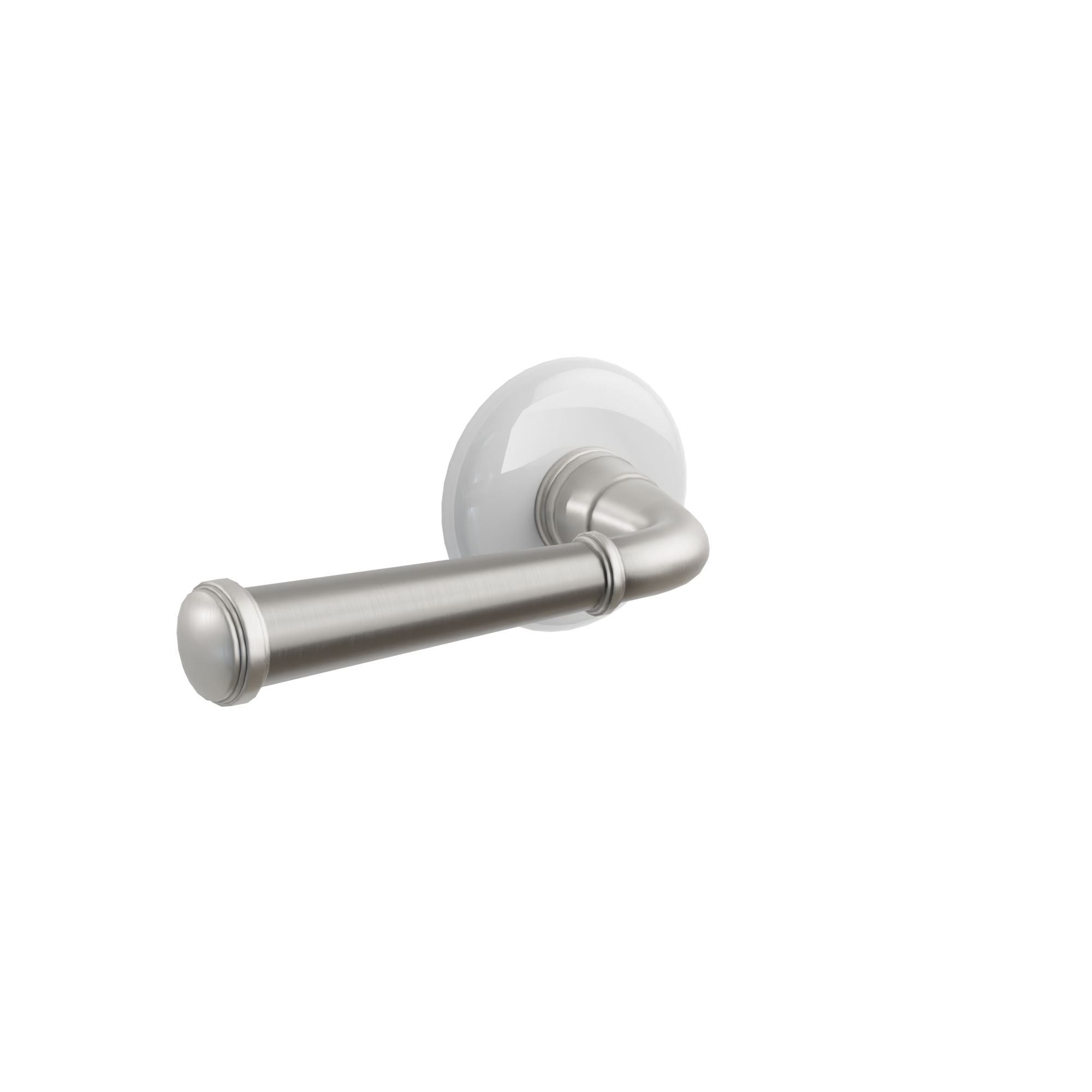 Emtek Mercury Lever Set with Ice White Porcelain Rosette