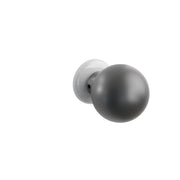 Emtek Orb Knob Set with Ice White Porcelain Rosette