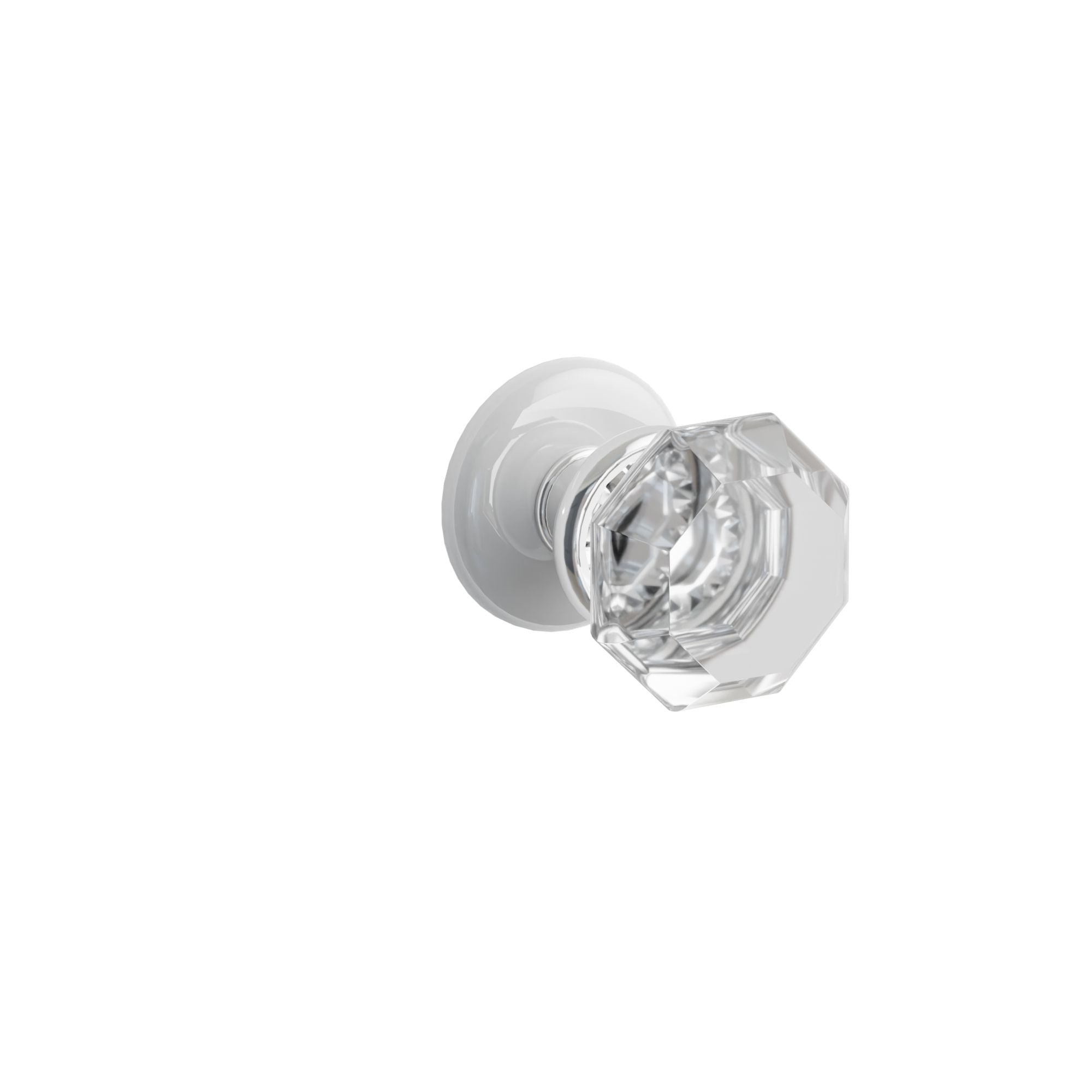 Emtek Old Town Knob Set with Ice White Porcelain Rosette