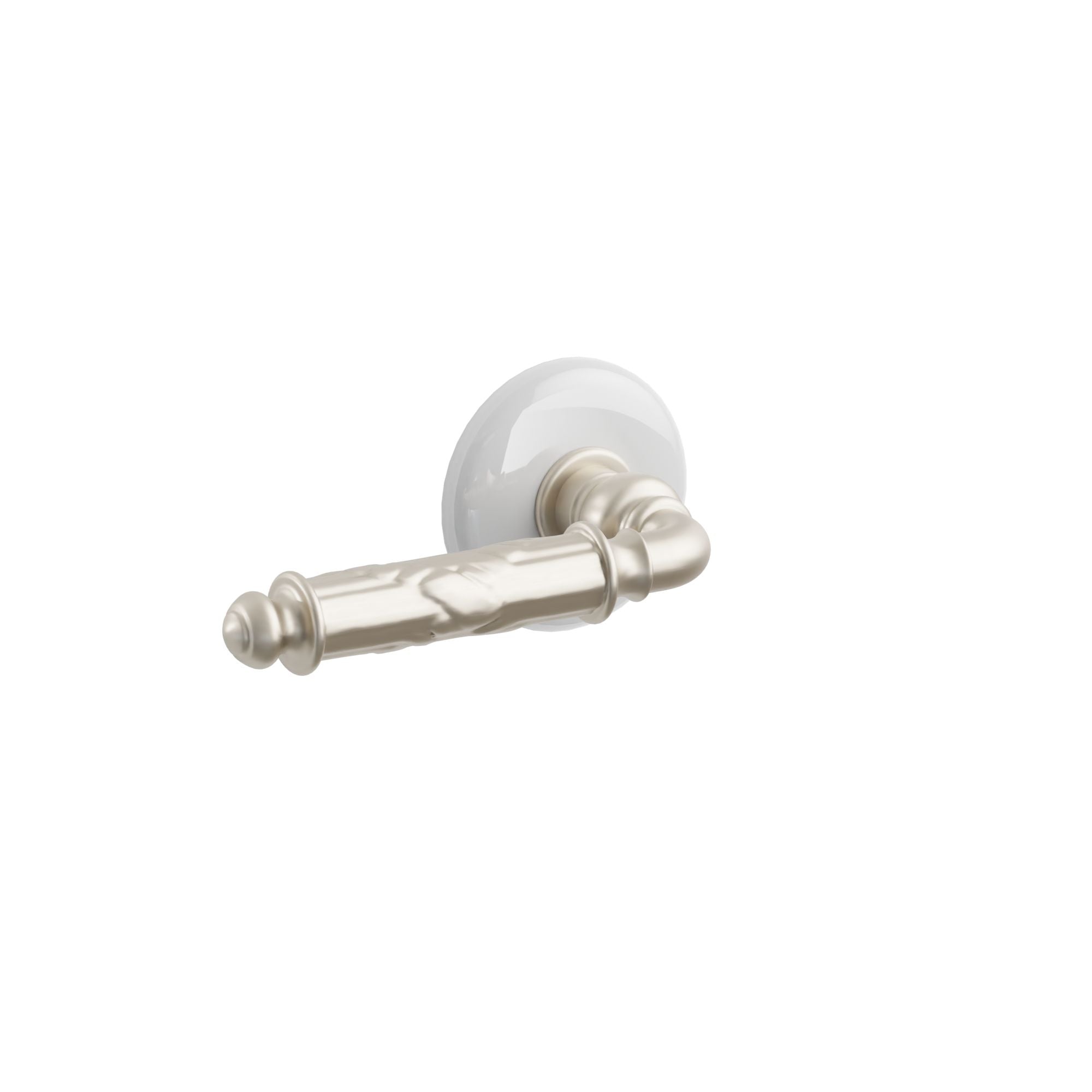 Emtek Myles Lever Set with Ice White Porcelain Rosette