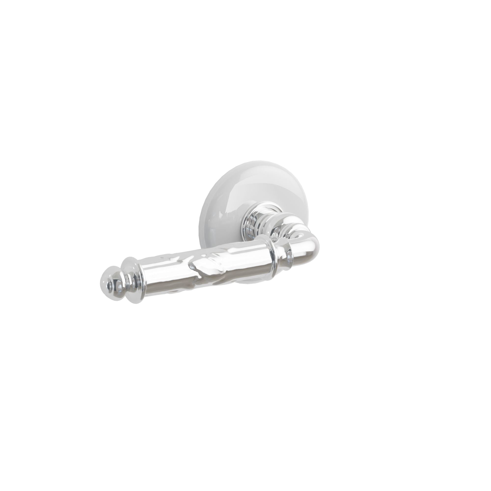 Emtek Poseidon Lever Set with Ice White Porcelain Rosette