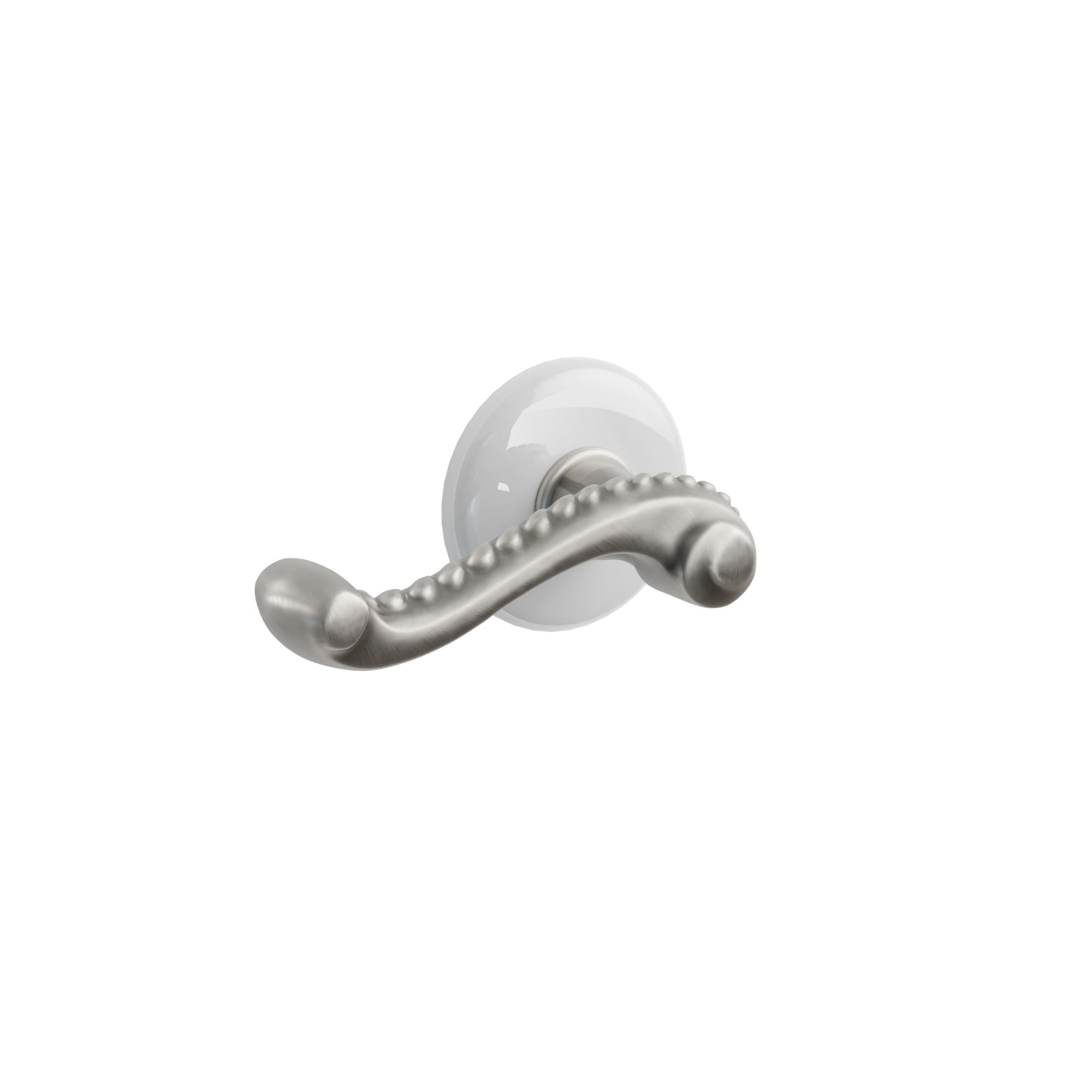 Emtek Poseidon Lever Set with Ice White Porcelain Rosette