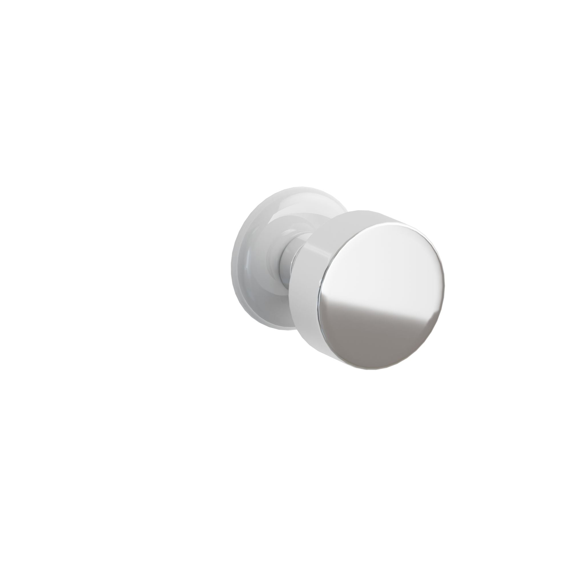 Emtek Round Knob Set with Ice White Porcelain Rosette