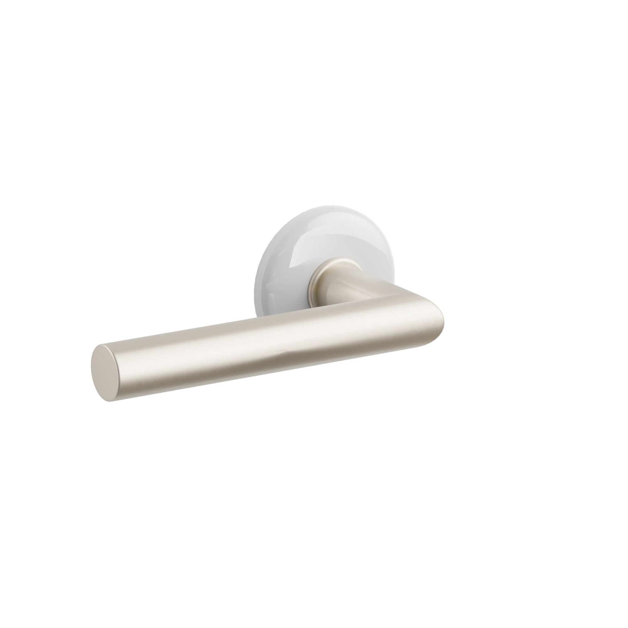 Emtek Sion Lever Set with Ice White Porcelain Rosette