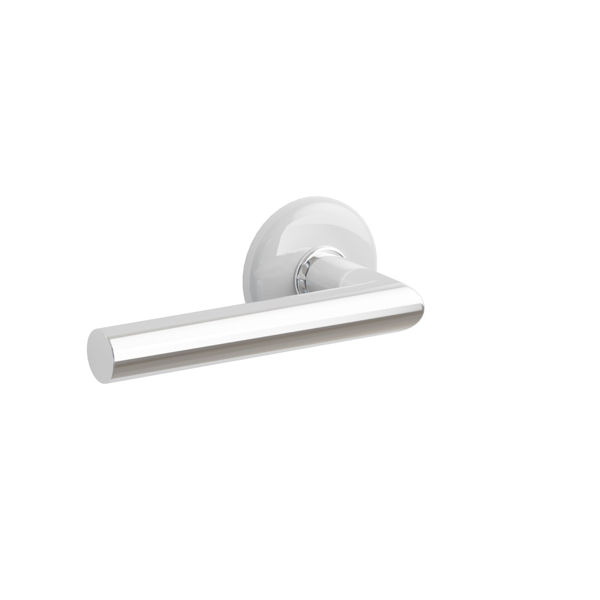 Emtek Spencer Lever Set with Ice White Porcelain Rosette